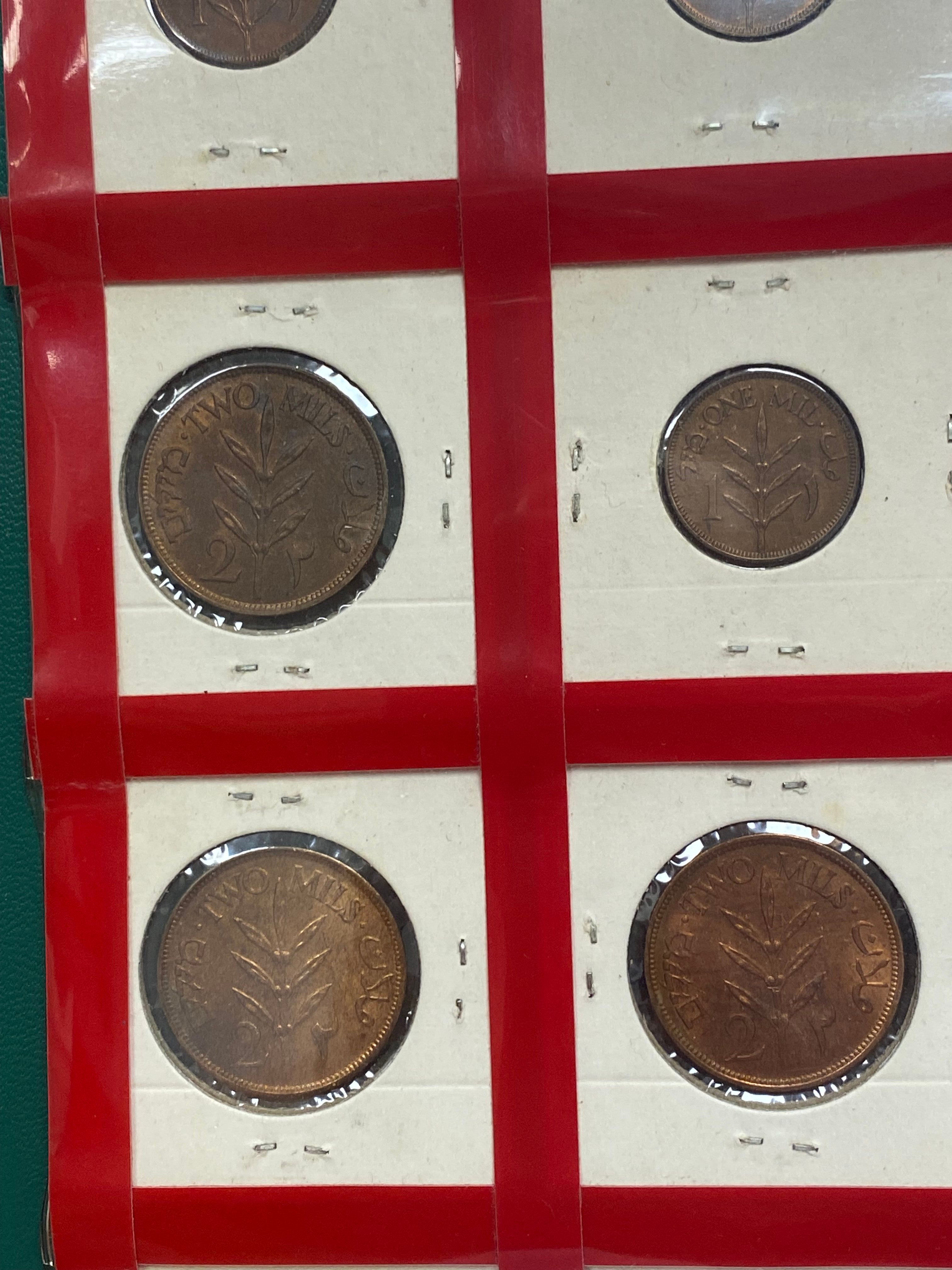 Palestine - Full 59 Coins set of British Mandath - XF-UNC - 1 15