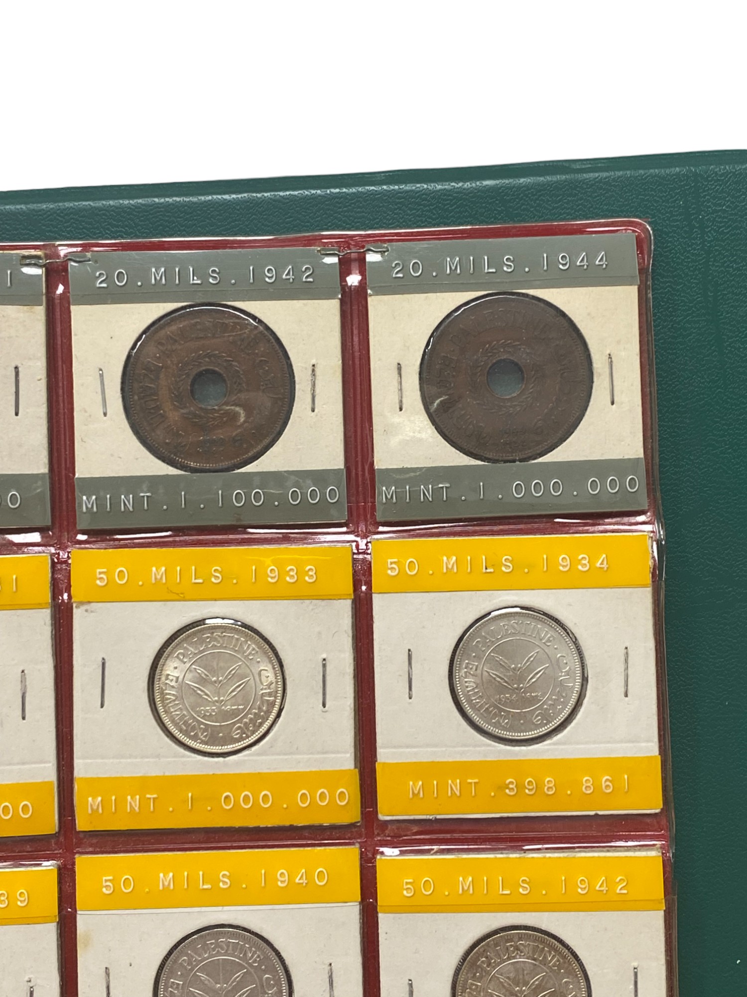Palestine - Full 59 Coins set of British Mandath - XF-UNC - 1 32