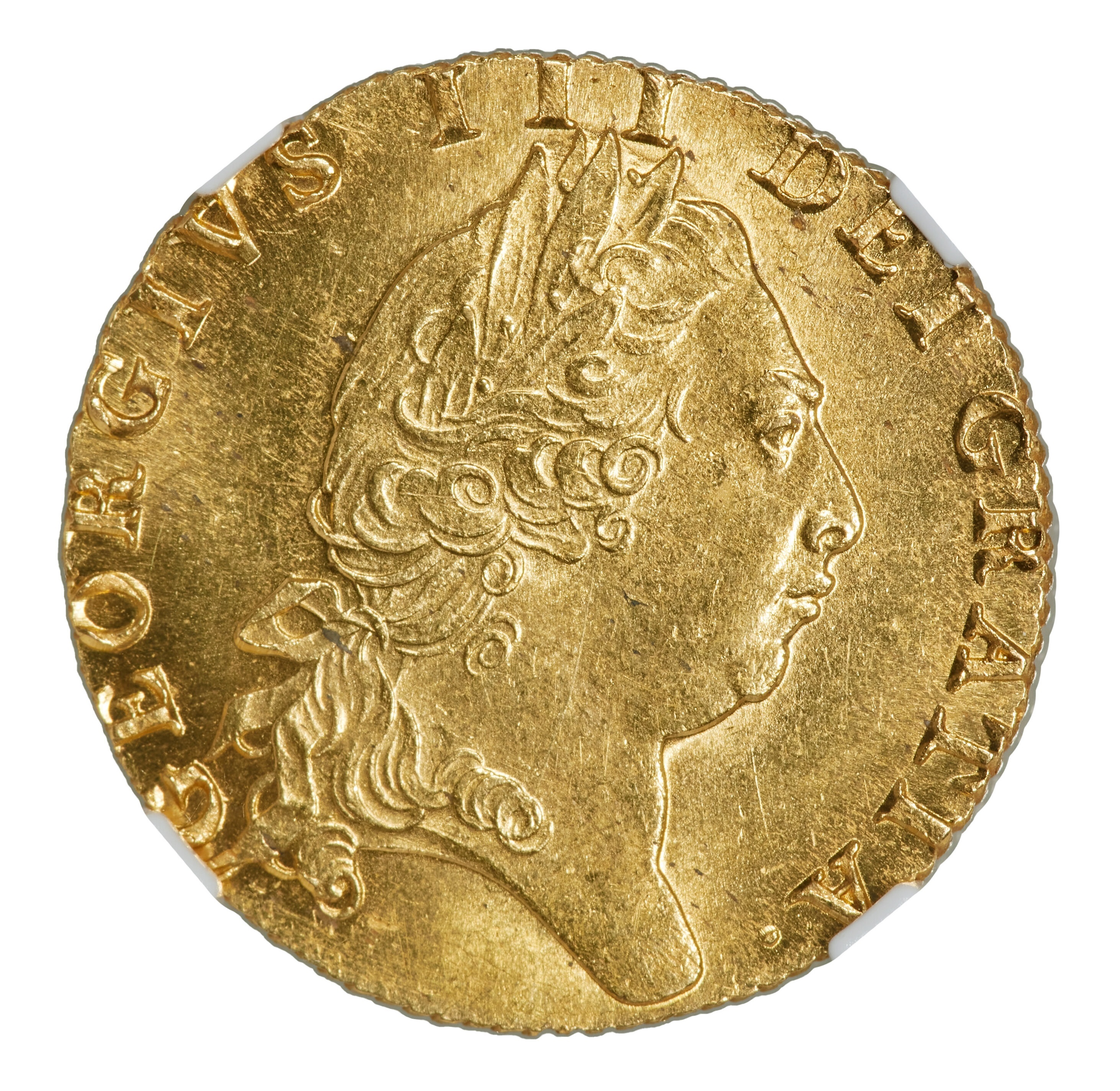 Great Britain / United Kingdom - 1 Guinea 1797 - NGC MS 65 - George III - Gold 916, 8.4g, 25mm - 1 0