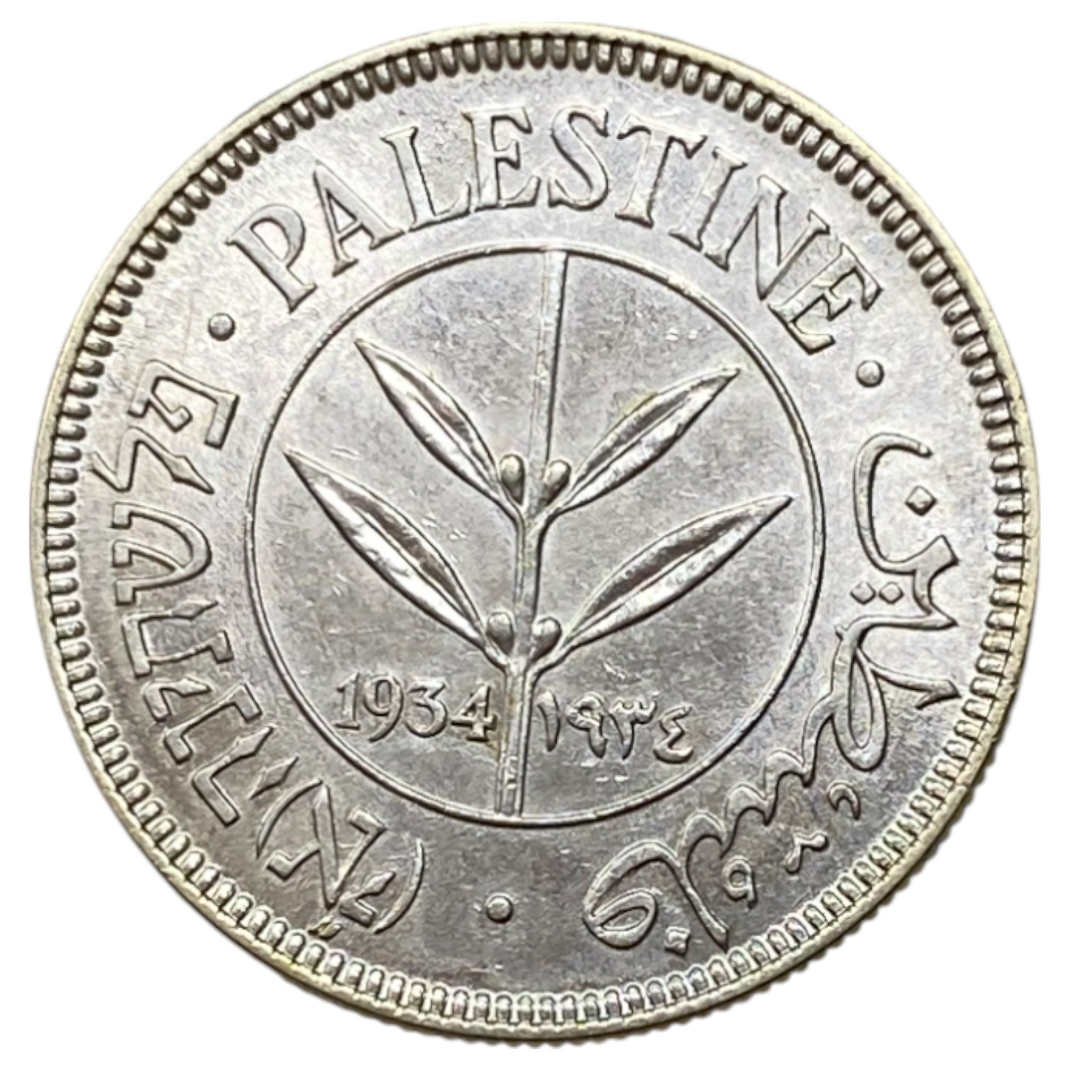Palestine - 50 Mils 1934 - AU - 1 0