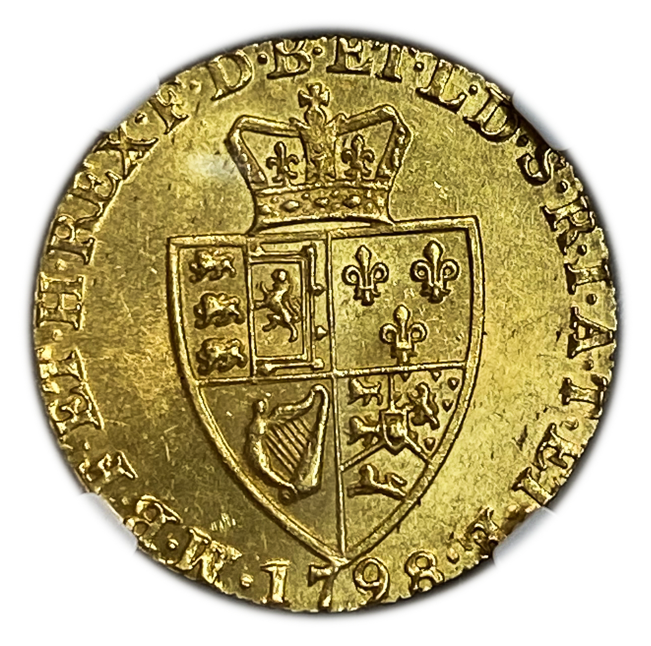 Great Britain / United Kingdom - 1 Guinea 1798 - NGC MS 64 - George III - Gold 916, 8.4g, 25mm - 1 1