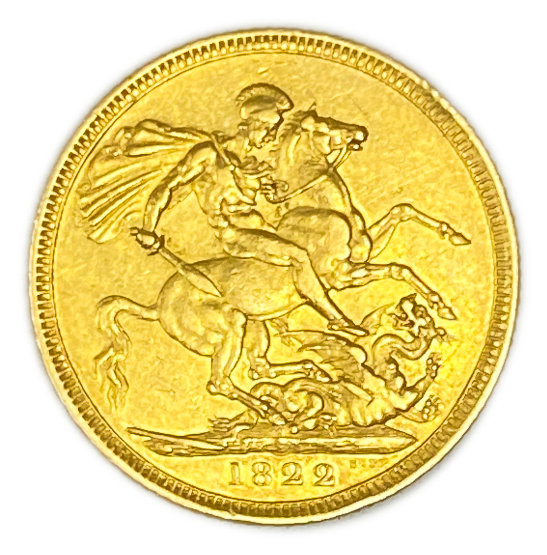 Great Britain / United Kingdom - 1 Sovereign 1822 - AU - George IV - Gold 917, 7.98g, 22mm - 1 1