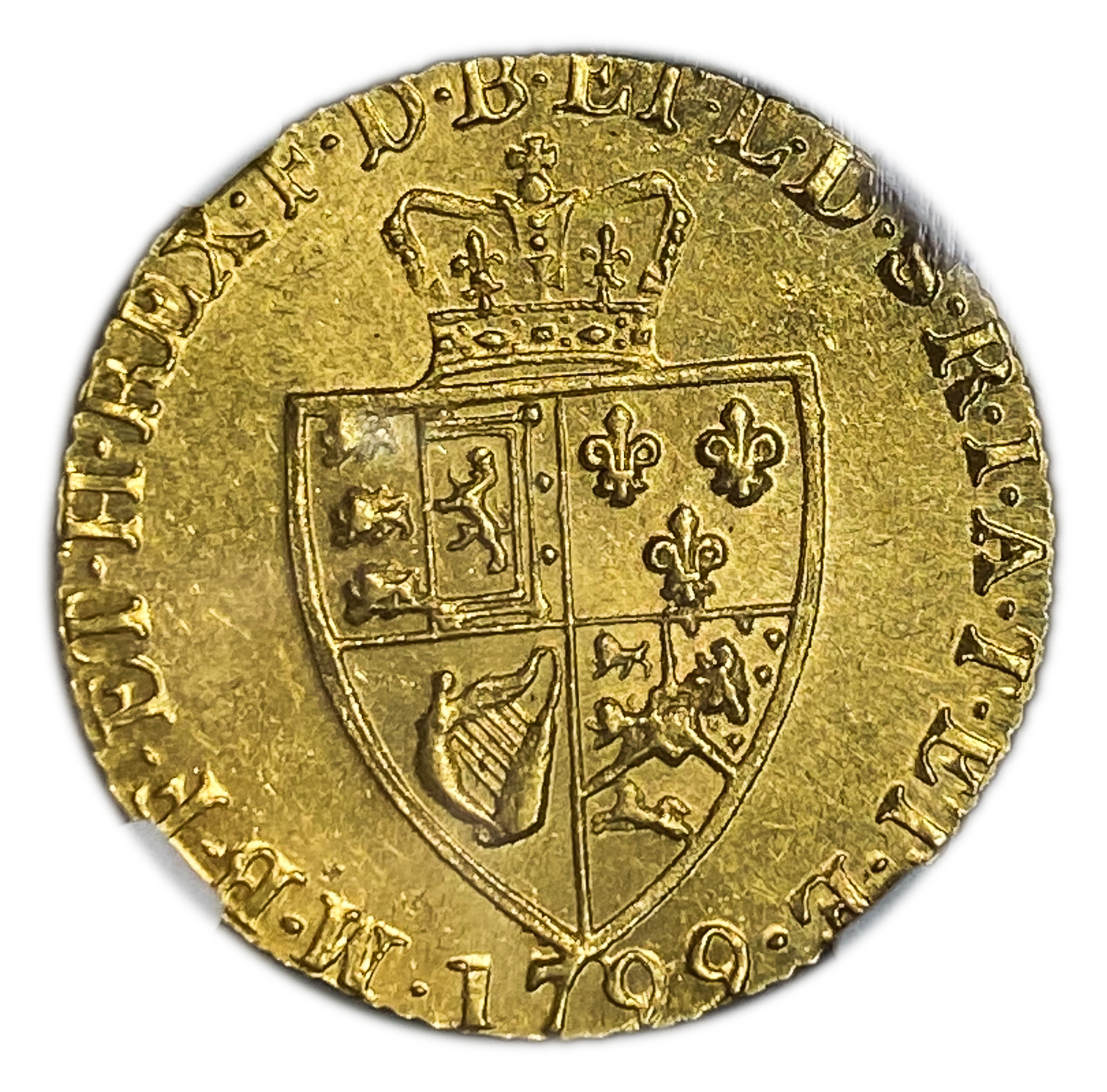 Great Britain / United Kingdom - 1 Guinea 1799 - NGC MS 64 - George III - Gold 916, 8.4g, 25mm - 1 1