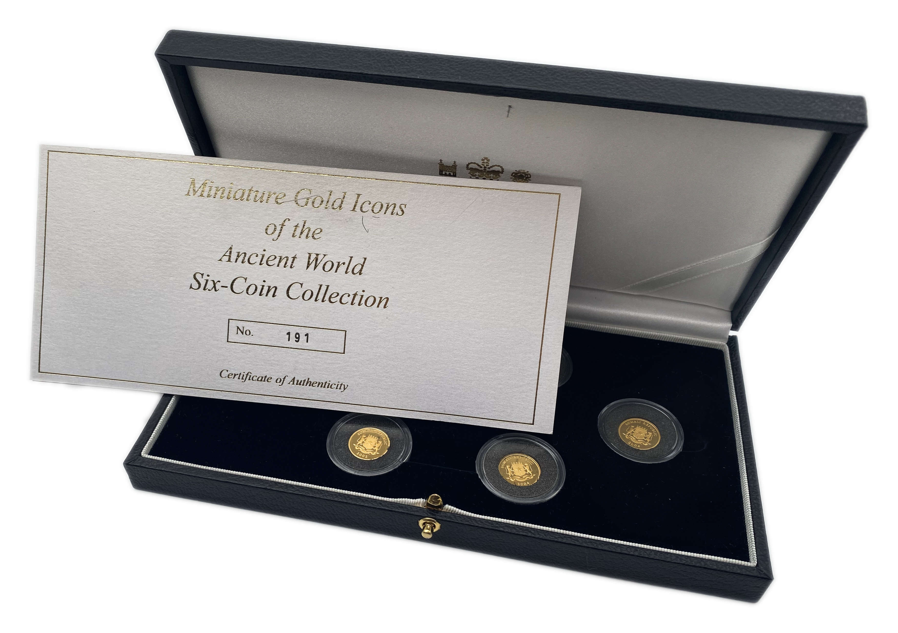 Great Britain / United Kingdom - Six Coins of "Miniature Gold Icons of the Ancient World" - Somalia, Turkey ... - 1 3