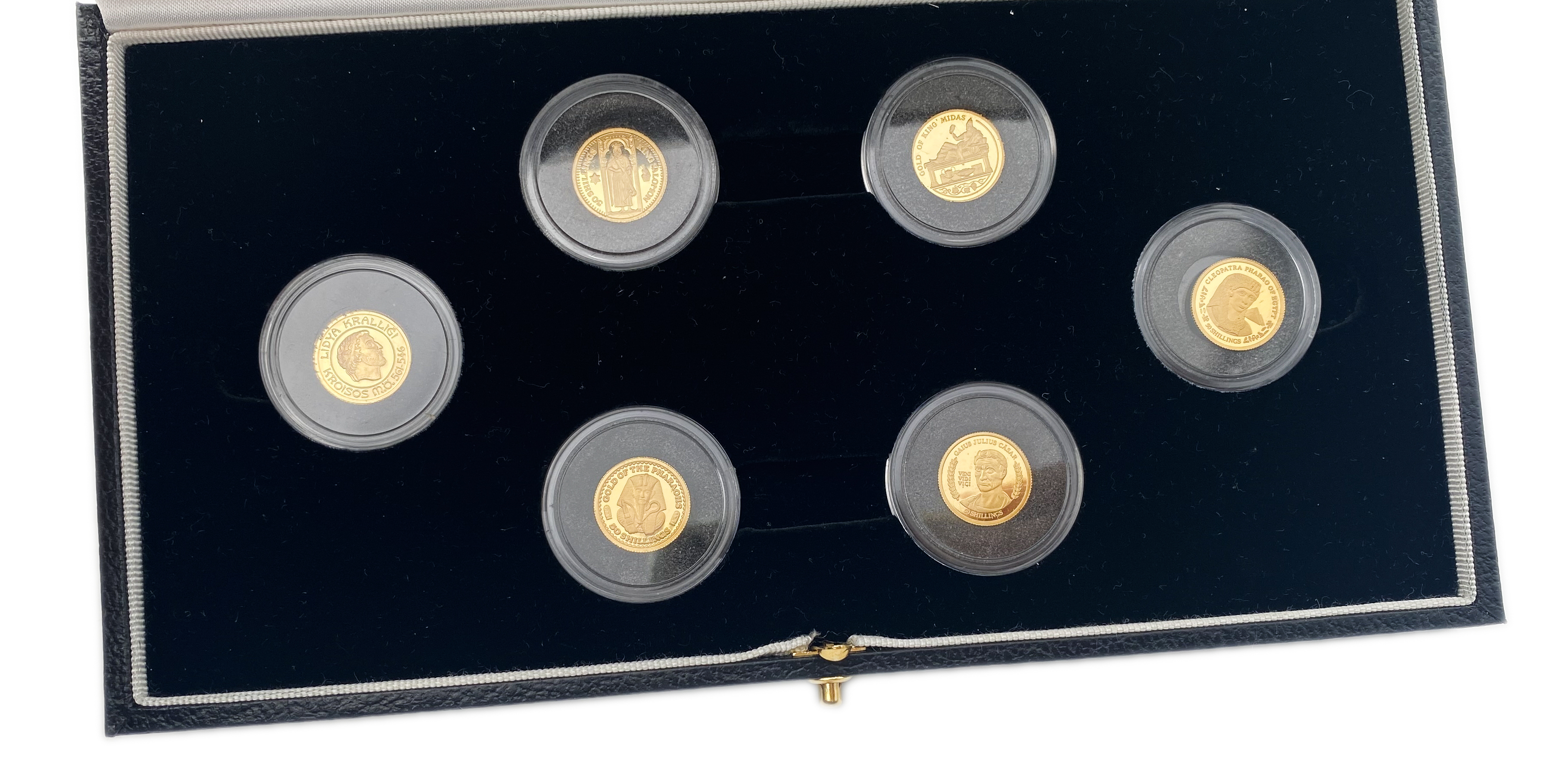 Great Britain / United Kingdom - Six Coins of "Miniature Gold Icons of the Ancient World" - Somalia, Turkey ... - 1 1