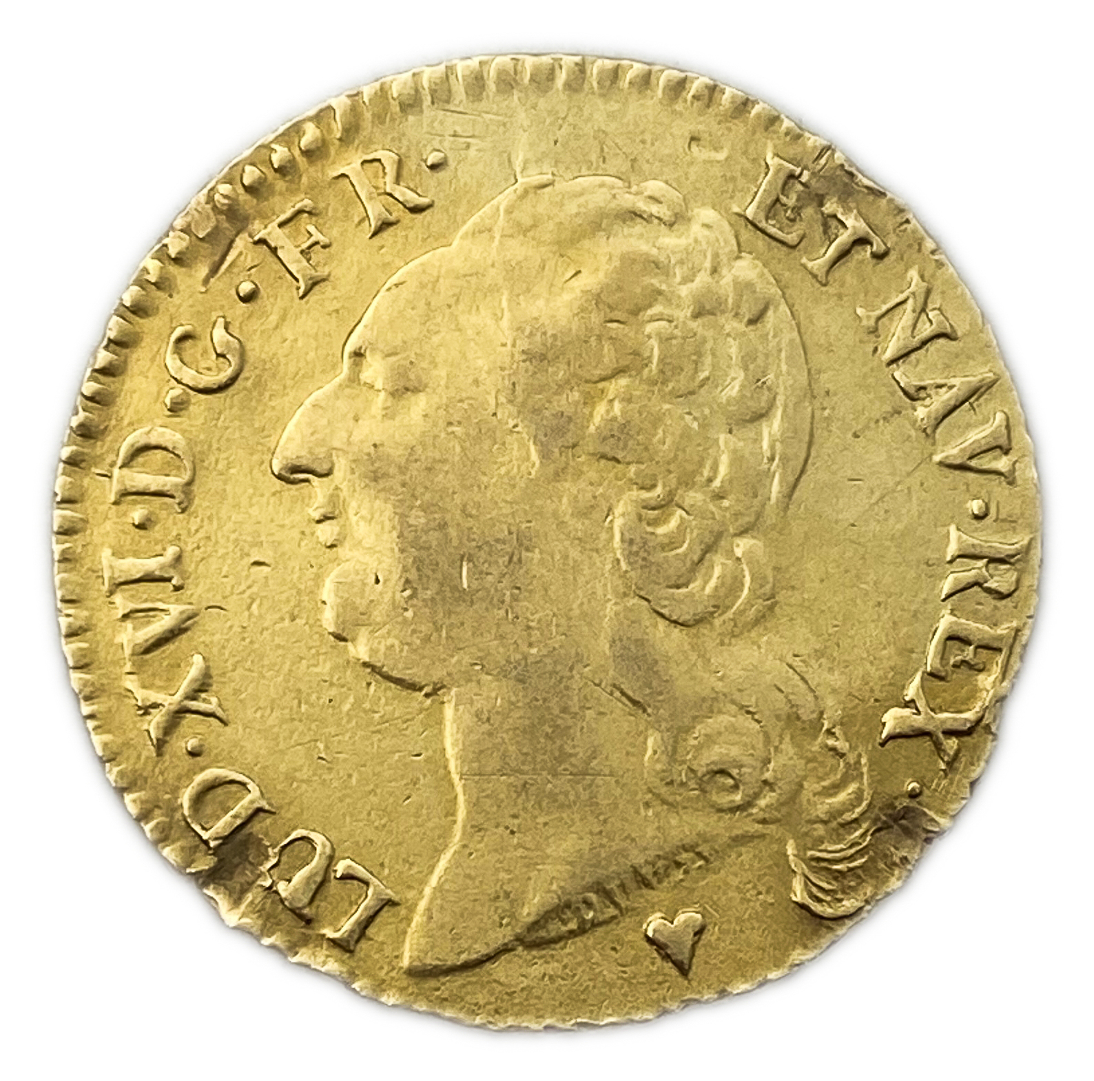 France - 1 Louis d'Or 1786 - F-VF - Louis XVI - Gold 917, 7.6g, 24mm - 1 0