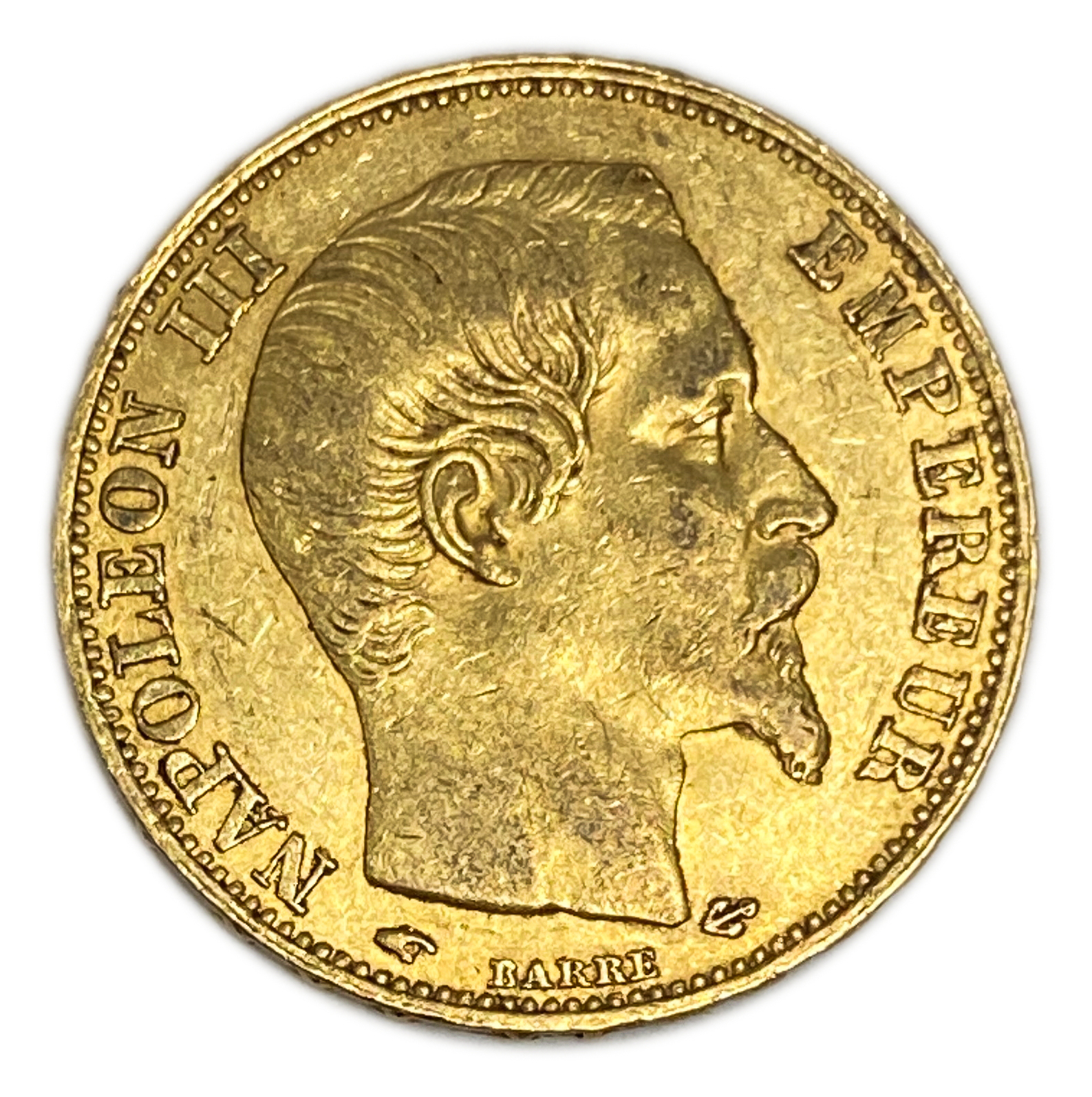 France - 20 Francs 1857 - VF-XF - Napoleon III - Gold 900, 6.45g, 22mm - 1 1