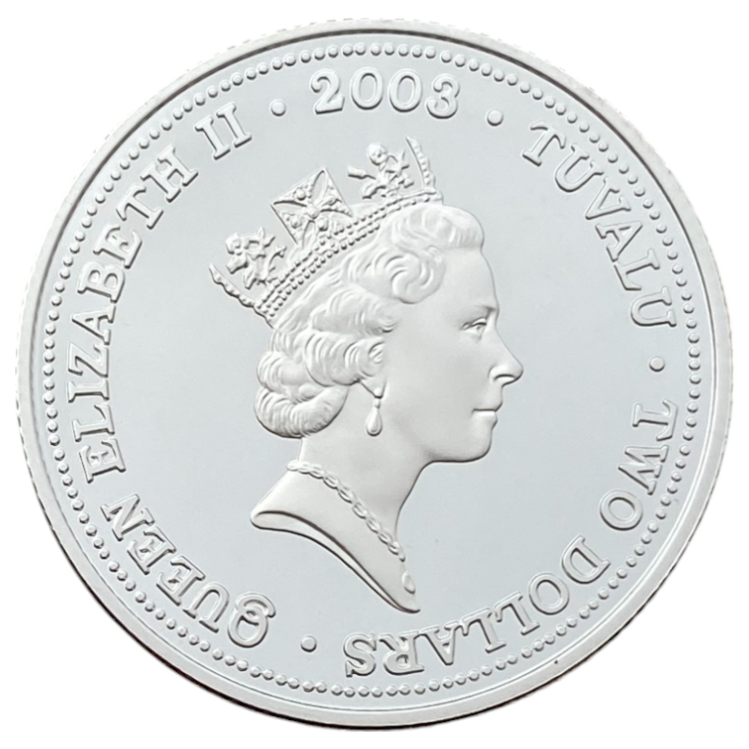 Tuvalu - 2 Dollars 2003 - Elizabeth II Year of the Goat - UNC - 1 0