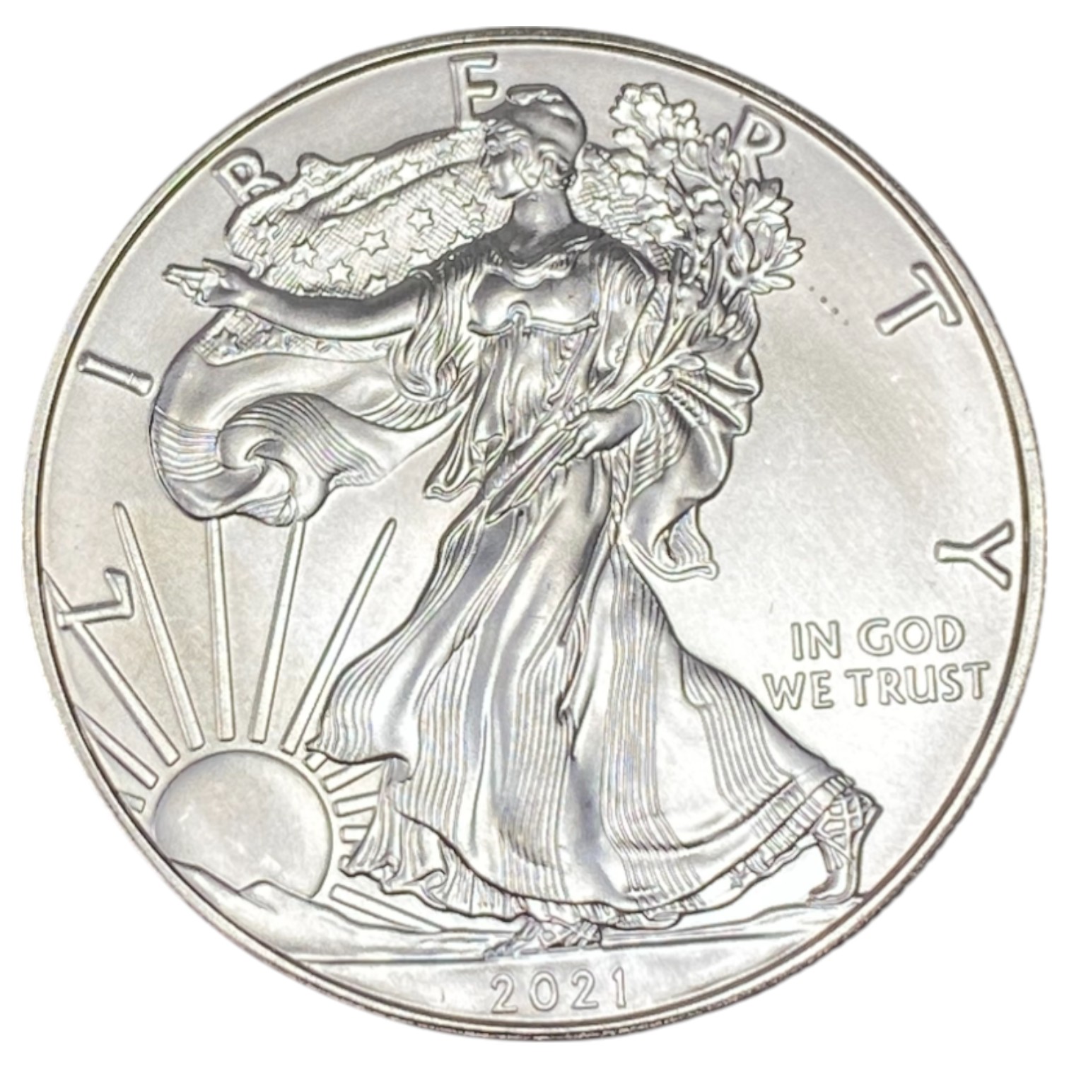 US – 1 DOllar 2021 – "Walking Librety – Silver Eagle" – UNC - 1 0