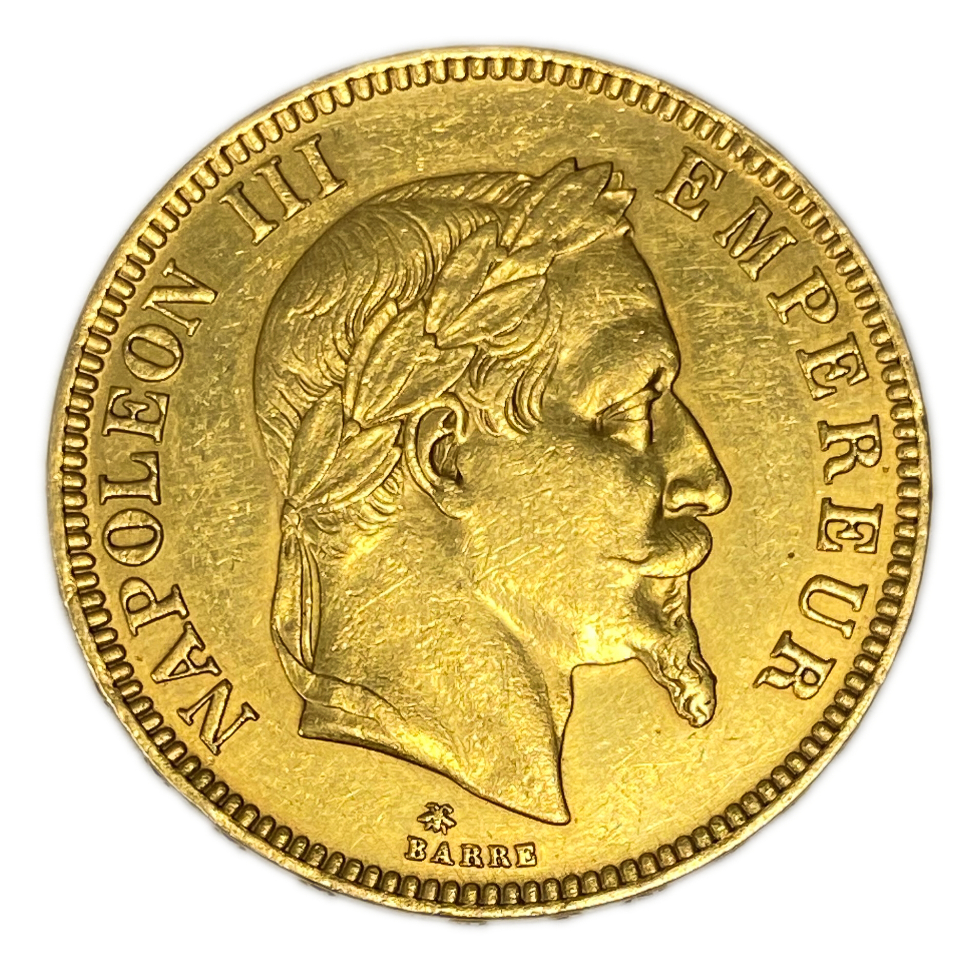France - 100 Francs 1869 A - AU - Napoleon III - Gold 900, 32.25g, 37mm - 1 1