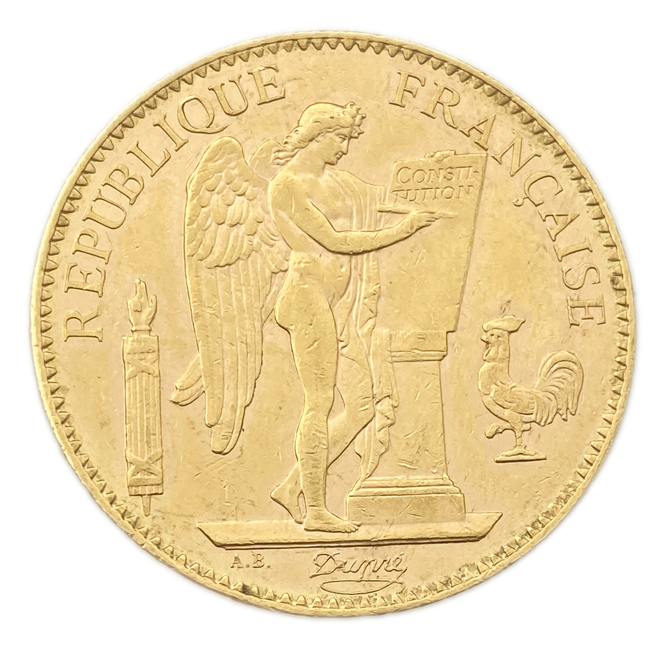 France - 100 Francs 1913 A - AU - Liberty - Gold 900, 32.25g, 37mm - 1 1
