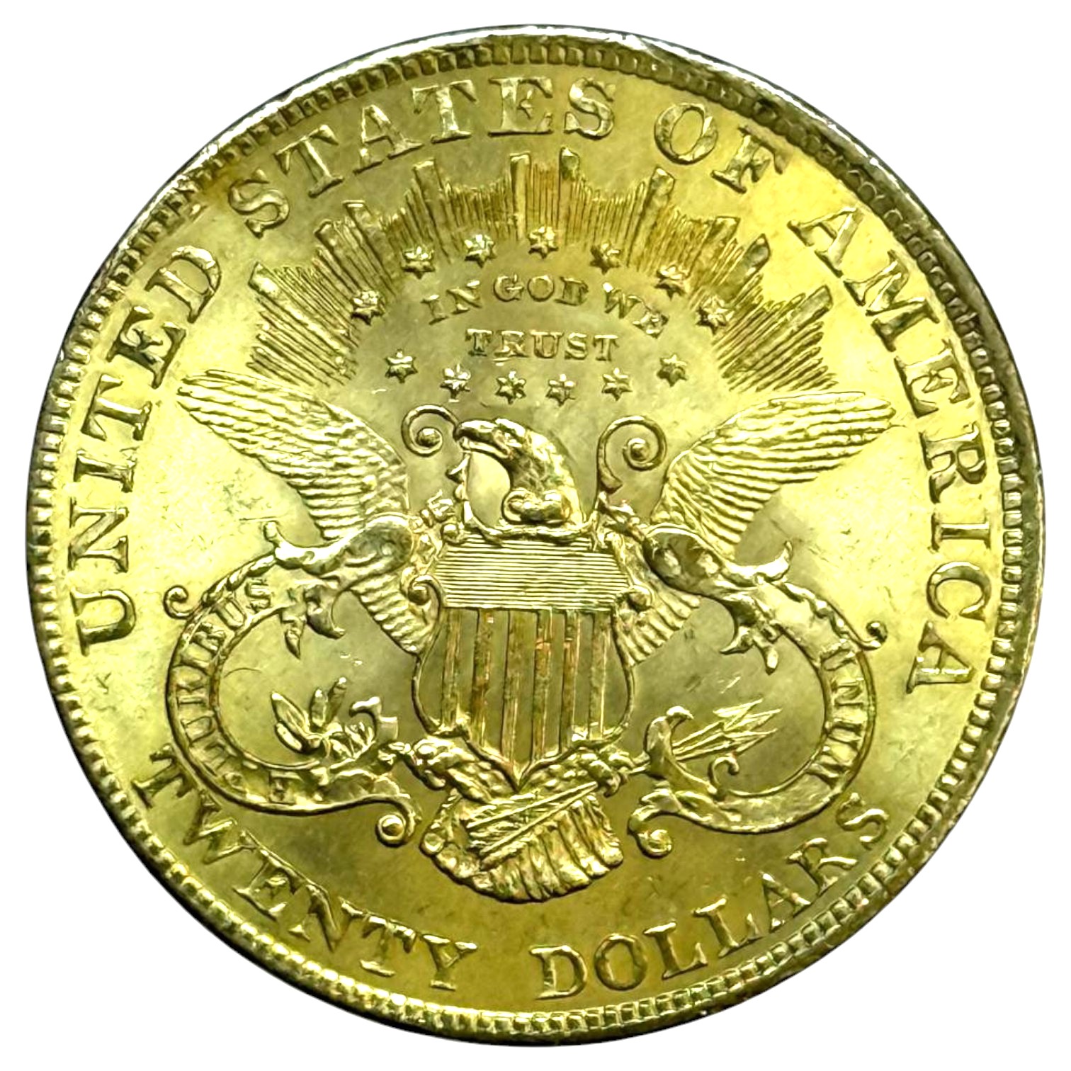 USA - 20 Dollars 1904 - Liberty Head - Double Eagle, With motto - Gold 900, 33.43g, 34mm - 1 1