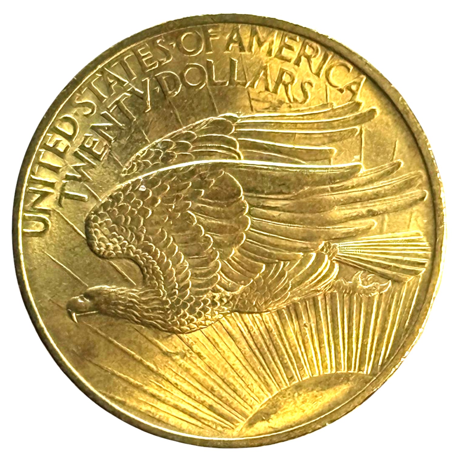 USA - 20 Dollars 1908 - Saint-Gaudens Double Eagle, With motto - Gold 900, 33.43g, 34mm - 1 1