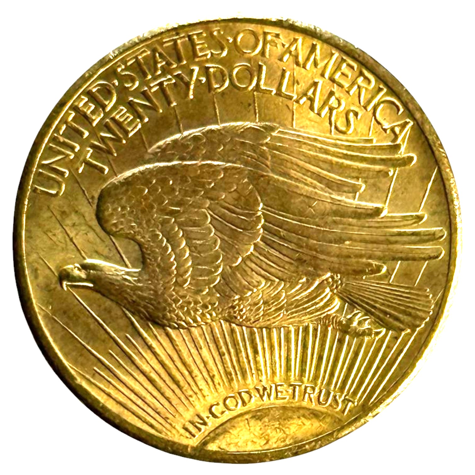 USA - 20 Dollars 1925 - Saint-Gaudens Double Eagle, With motto - Gold 900, 33.43g, 34mm - 1 1