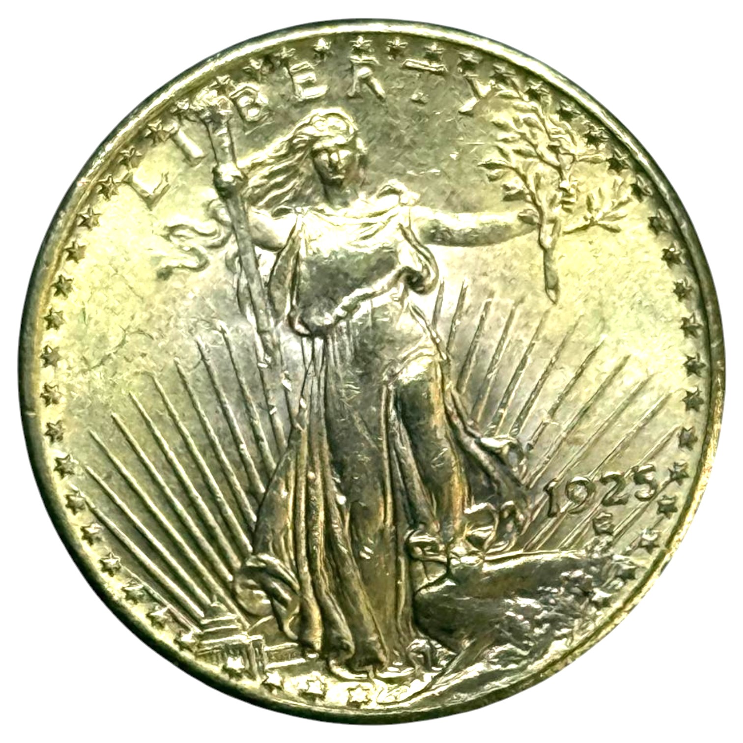 USA - 20 Dollars 1925 - Saint-Gaudens Double Eagle, With motto - Gold 900, 33.43g, 34mm - 1 0