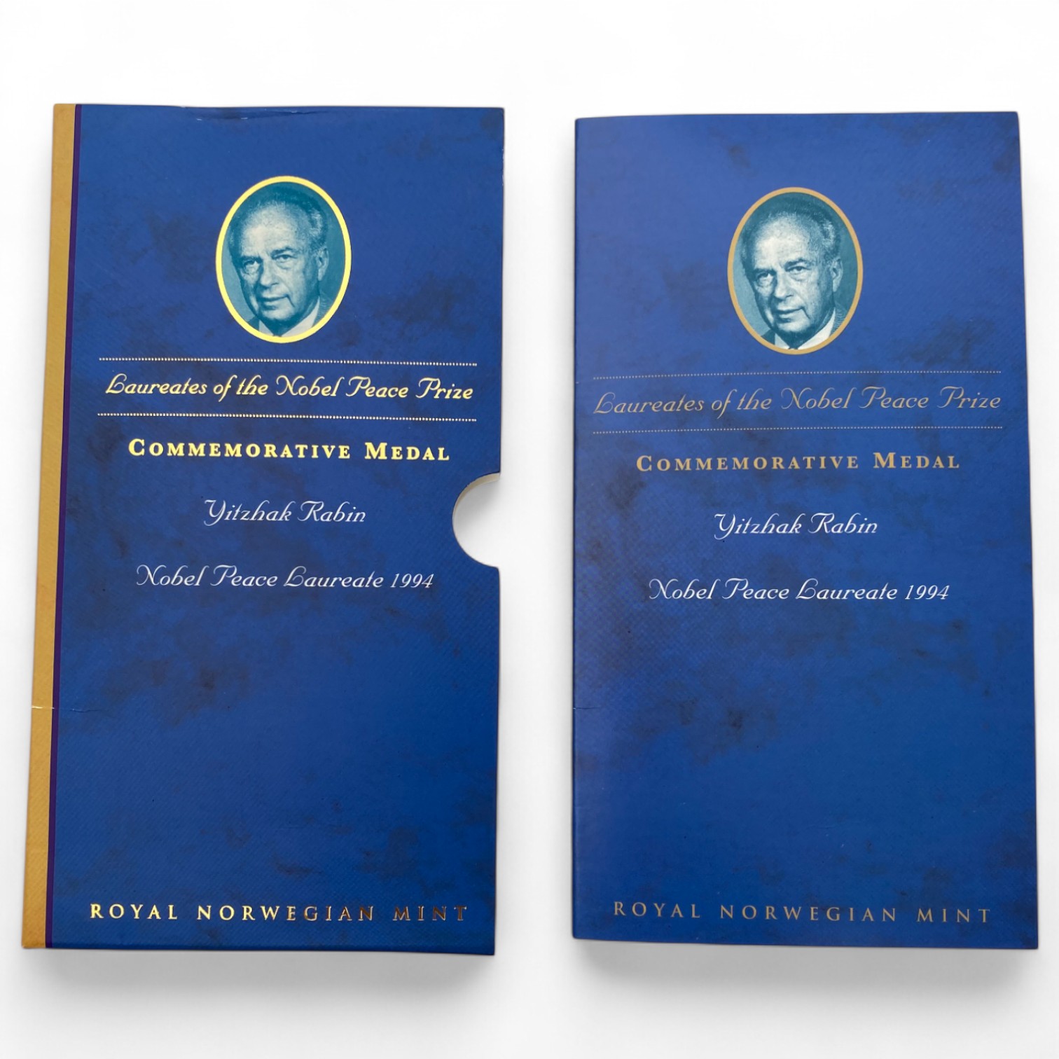 World – Lot of 3 silver medals of Nobel Prize winners, come in a dedicated and impressive box for storage – silver ... - 1 10