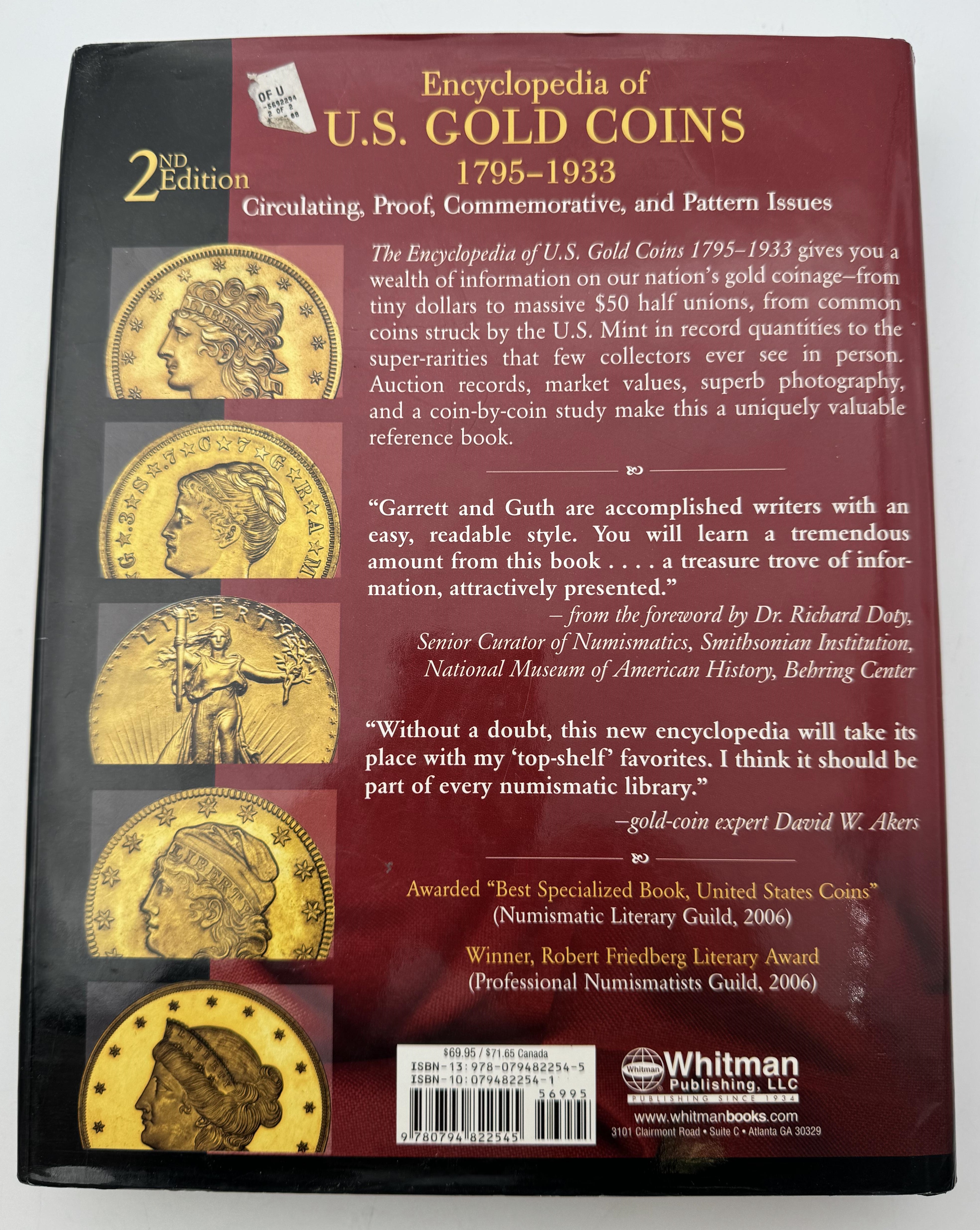 Catalogs / Numismatic Literature - The Encyclopedia of U.S. Gold Coins - Descriptions and Prices of Circulation ... - 1 4