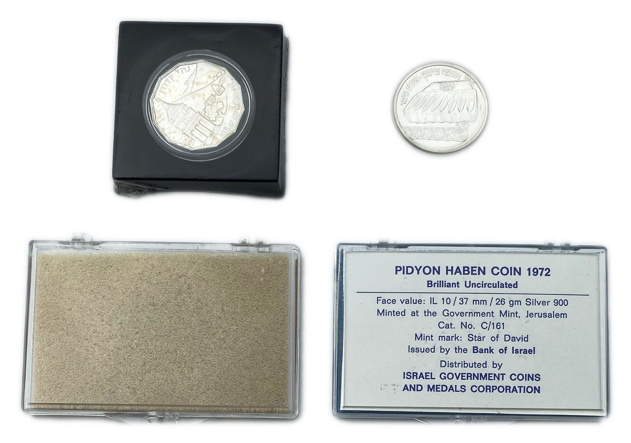 Israel - Set of 4 Silver Coins - Various Years, Values, Themes and Conditions - 1 1