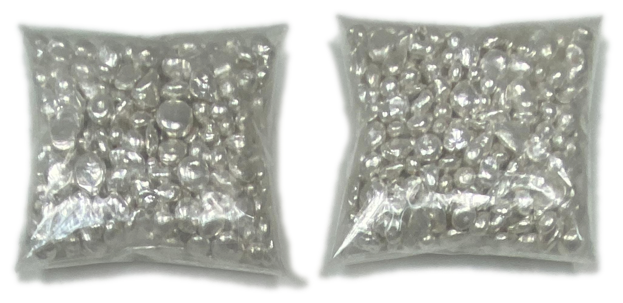 Bras / Grains - 10 oz (311g) pure silver (9999) grains, divided equally into 2 sealed bags - 1 1