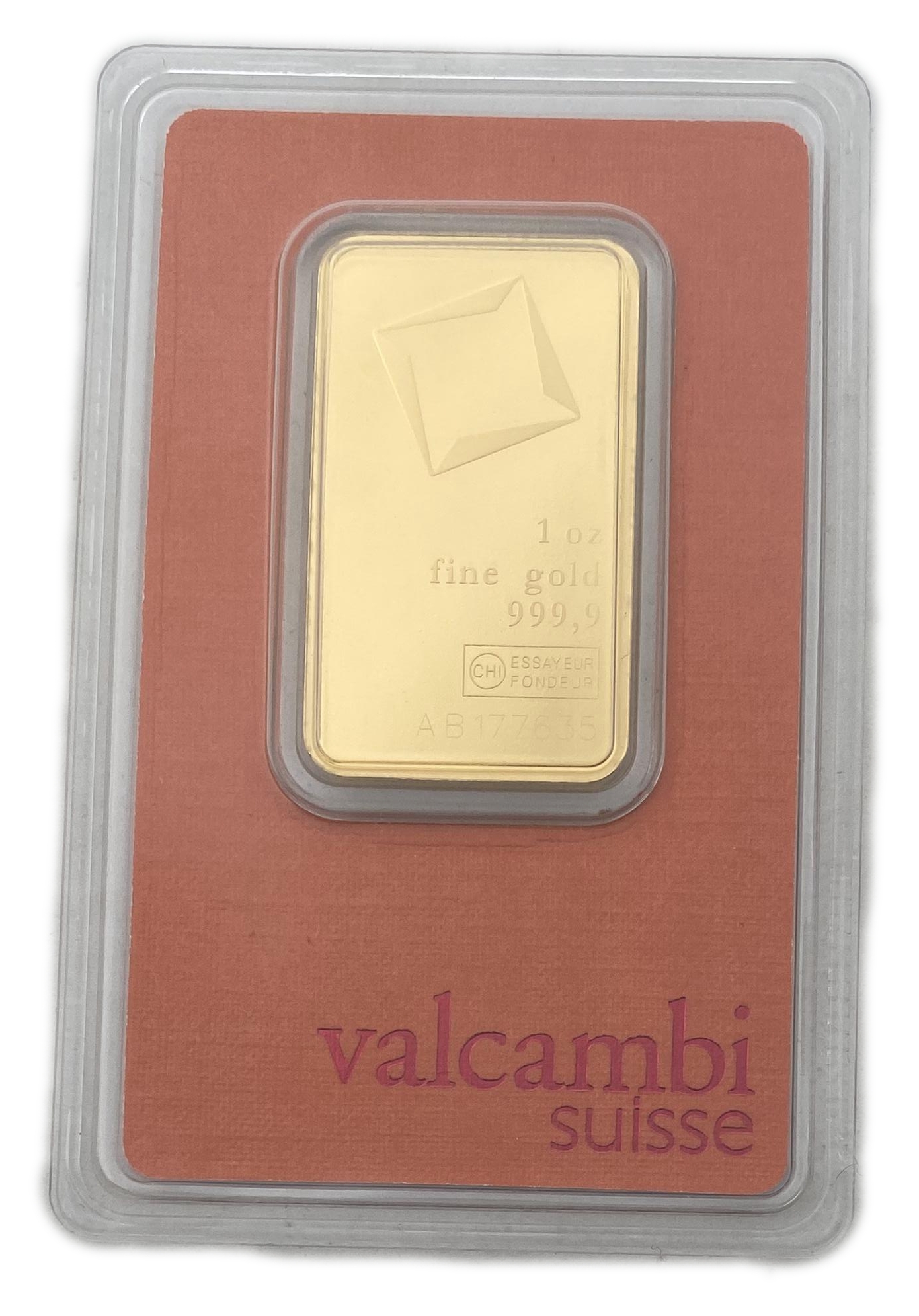 Bars / Grains - Pure Gold Bar (999.9) weighing 1 ounce (31.1g), in original manufacturer's packaging Valcambi - 1 0