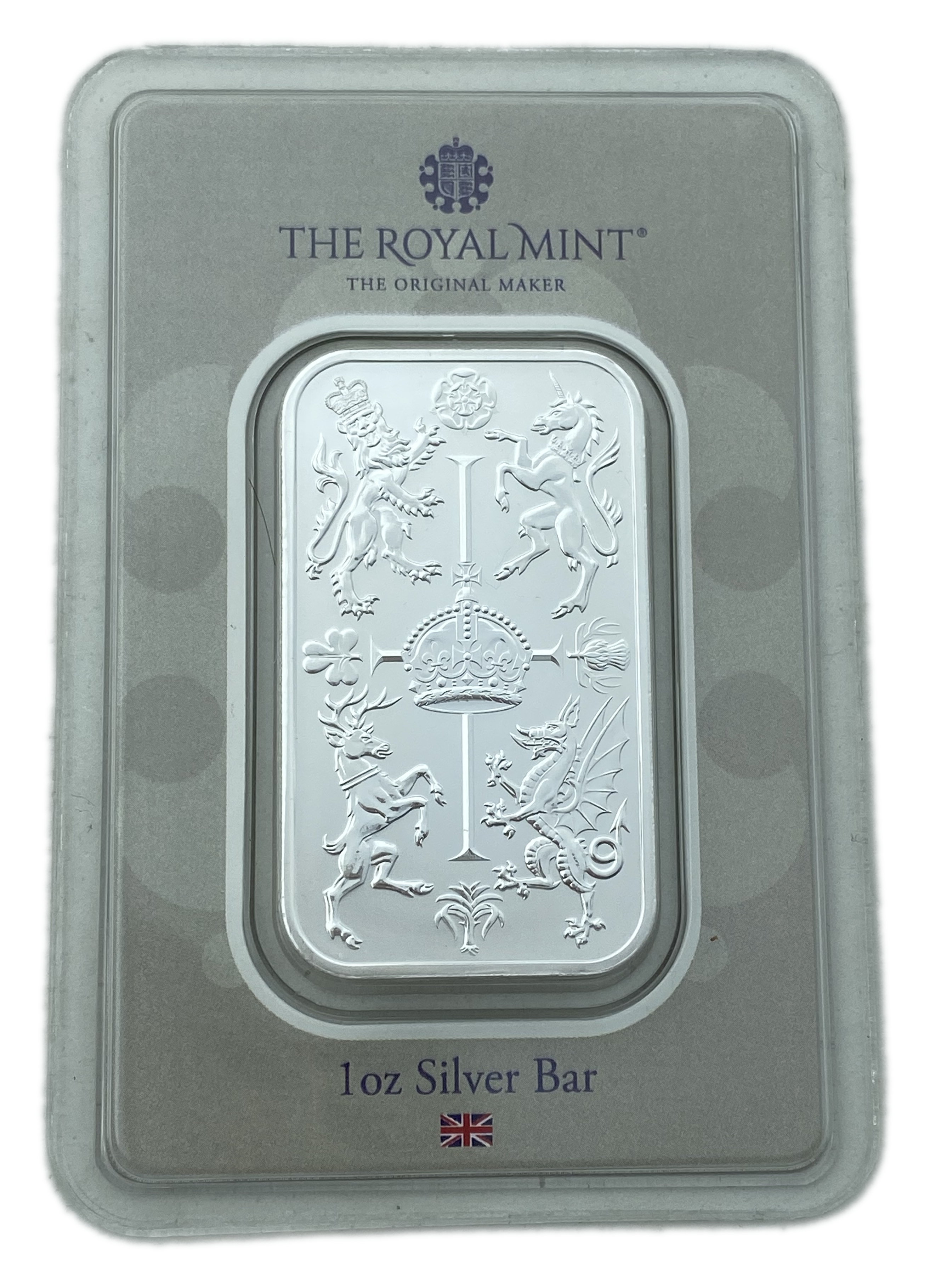 Bars / Grains - A Sealed Bar of Silver 999, Weight 31.1g - The Royal Mint - Sealed in the Original Box - 1 0