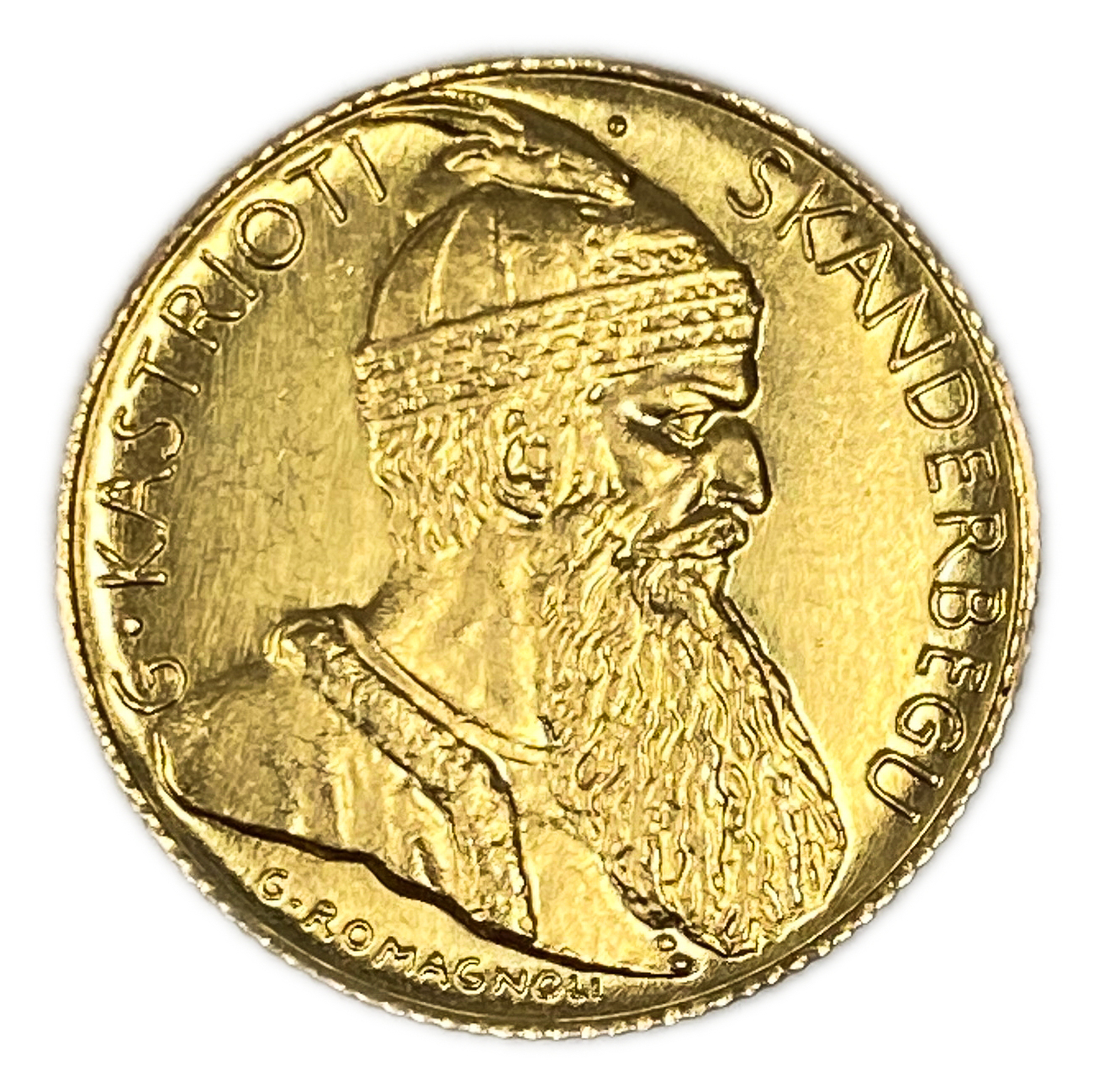 Albania - 20 Franga Ari 1927 - UNC - Gold 900, 6.45g, 21mm - 1 0