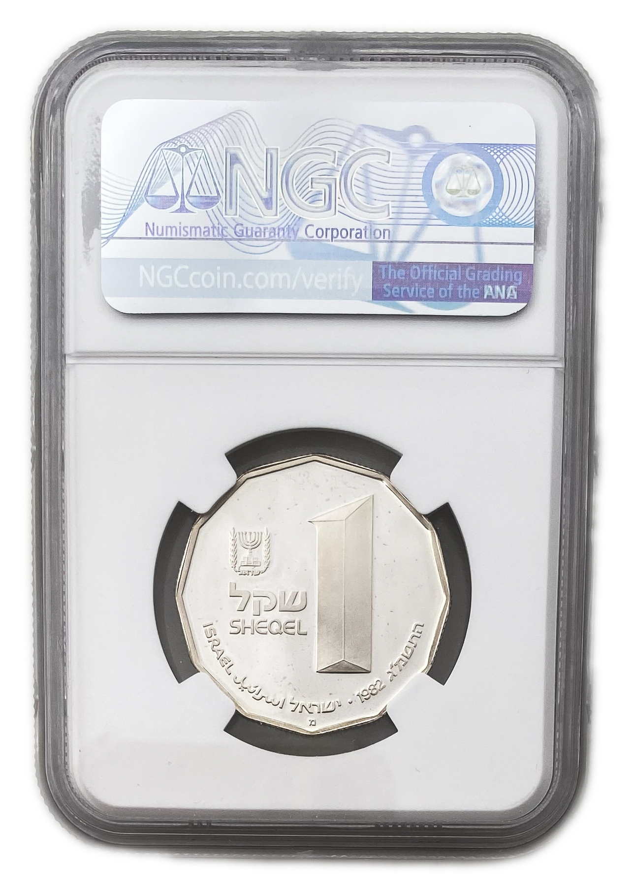 Israel - 1 Shekel 1982 - NGC PF 68 CAMEO - Qumran - 1 1