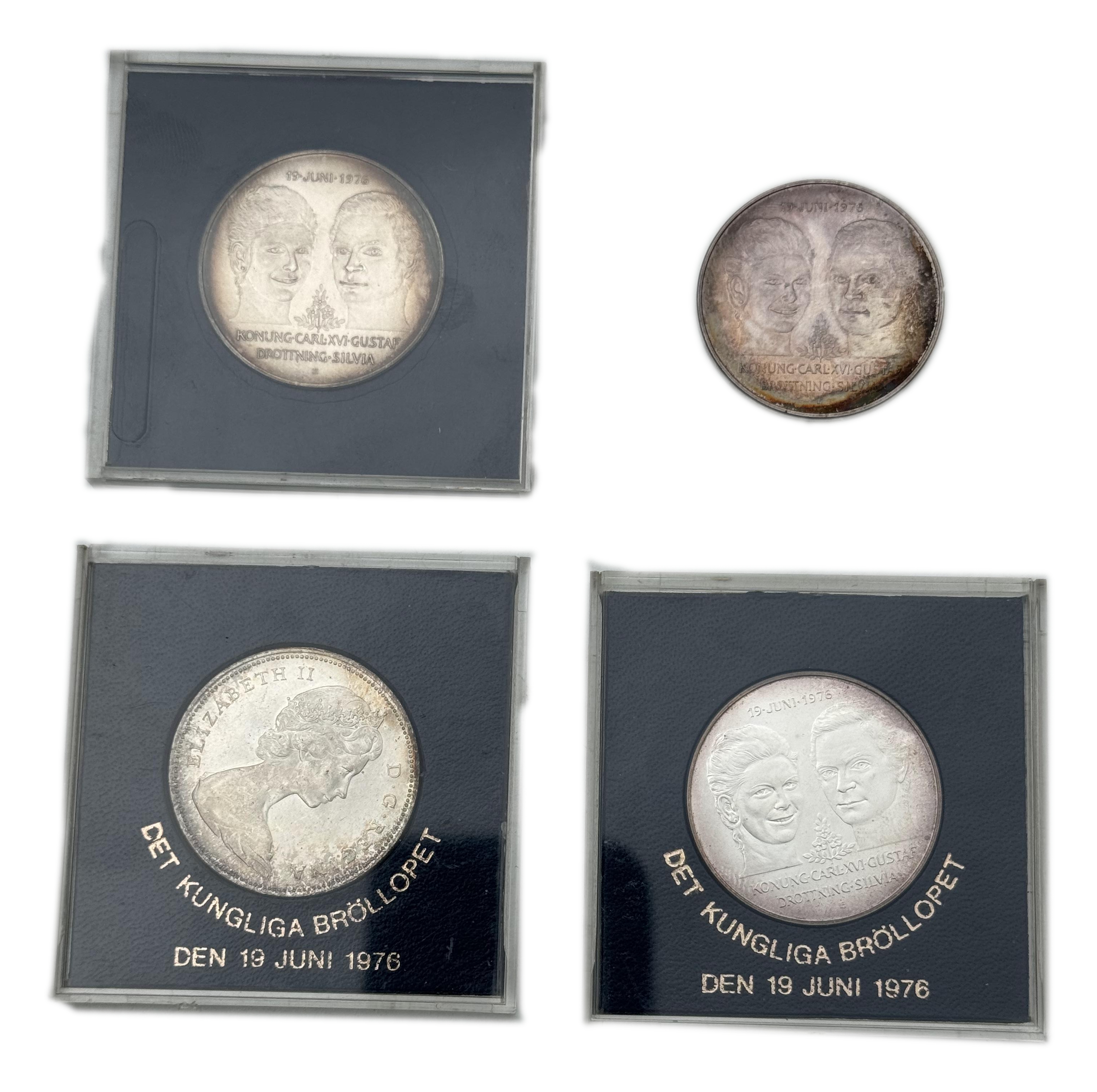 Canada and Sweeden - Lot of 4 Silver coins