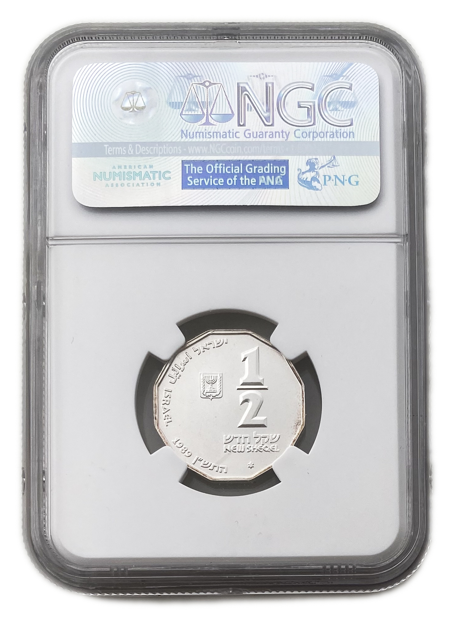 Israel - 1/2 Shekel 1989 - The city of Jaffa - NGC MS 67 - 1 1