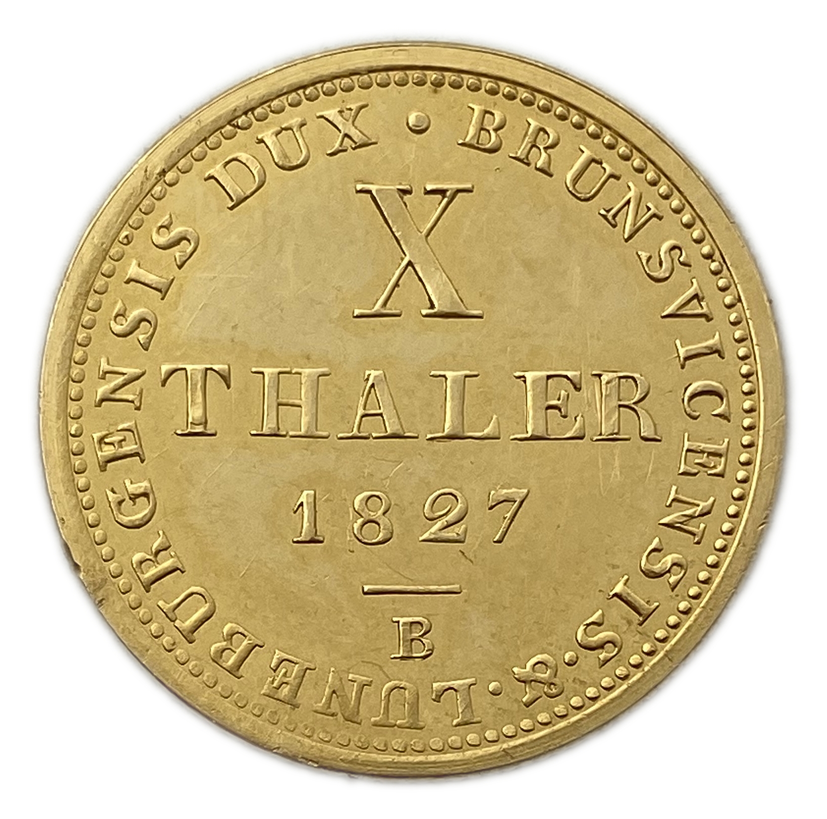 Germany - 10 Thaler 1827 - King Friedrich Wilhelm III - Gold 900, 16.96g, 37mm - 1 0