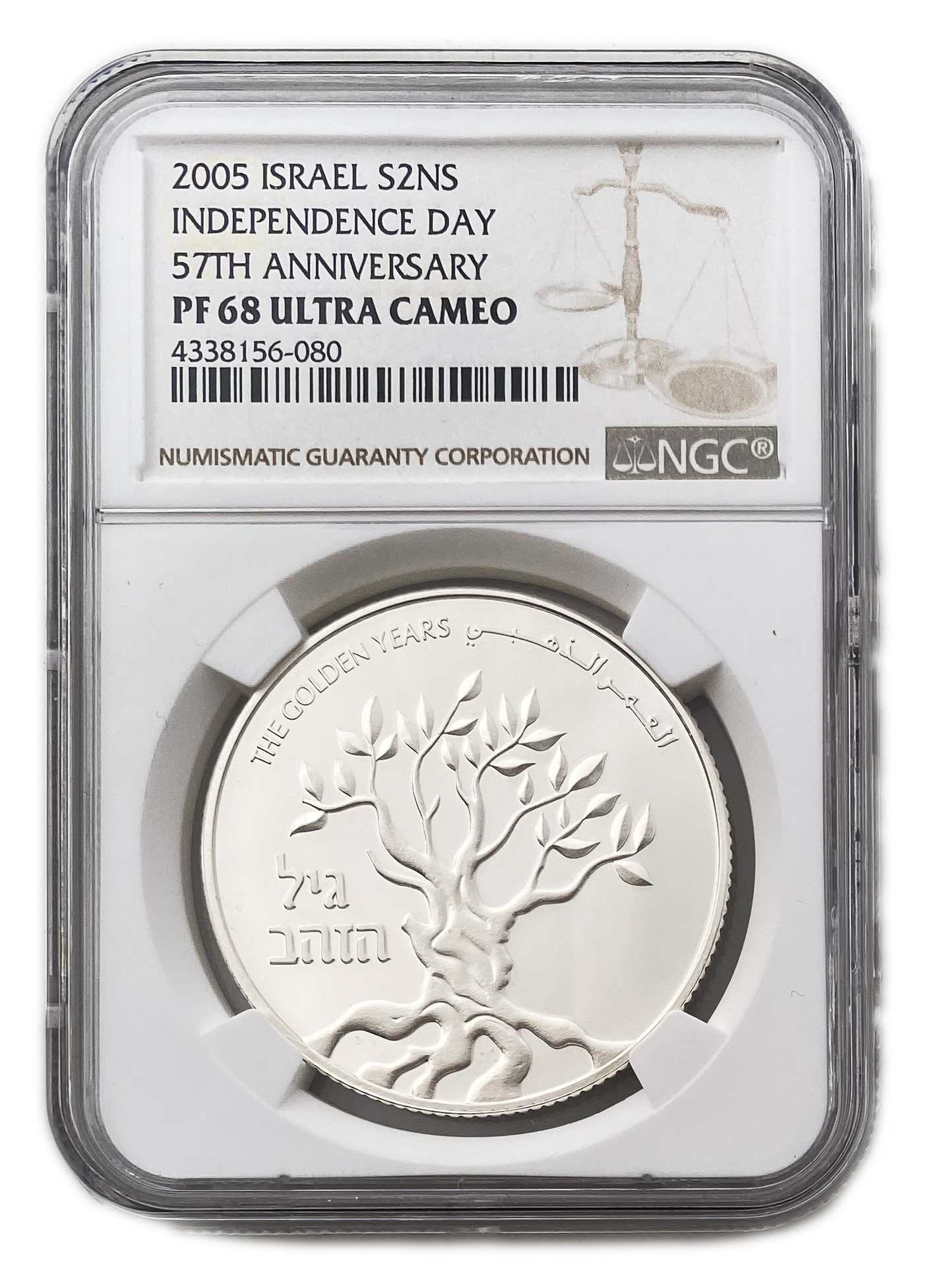 Israel - 2 Shekels 2005 - NGC PF 68 ULTRA CAMEO - The Golden Years - 1 0