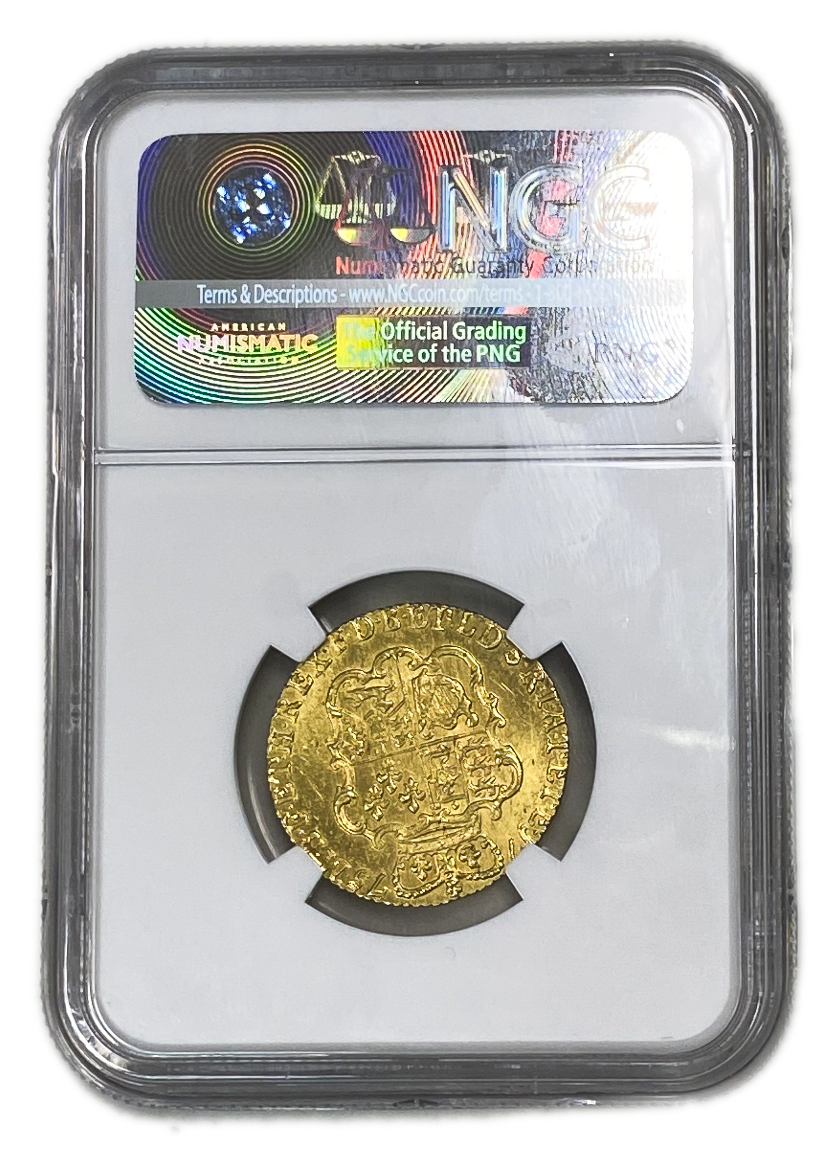 Great Britain / United Kingdom - 1 Guinea 1775 - NGC MS 64 - George III - Gold 916, 8.4g, 25mm - 1 3