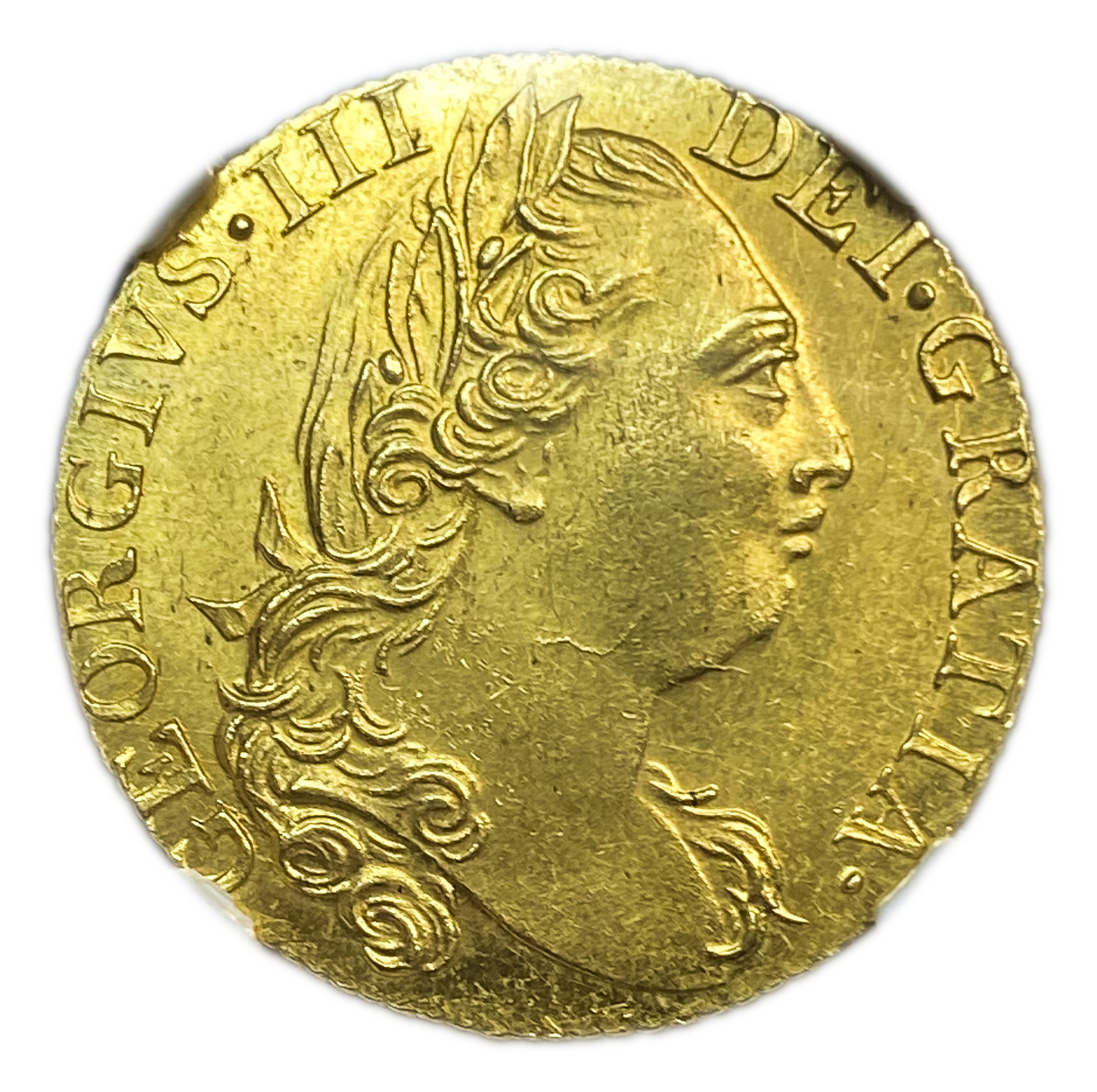 Great Britain / United Kingdom - 1 Guinea 1775 - NGC MS 64 - George III - Gold 916, 8.4g, 25mm - 1 0