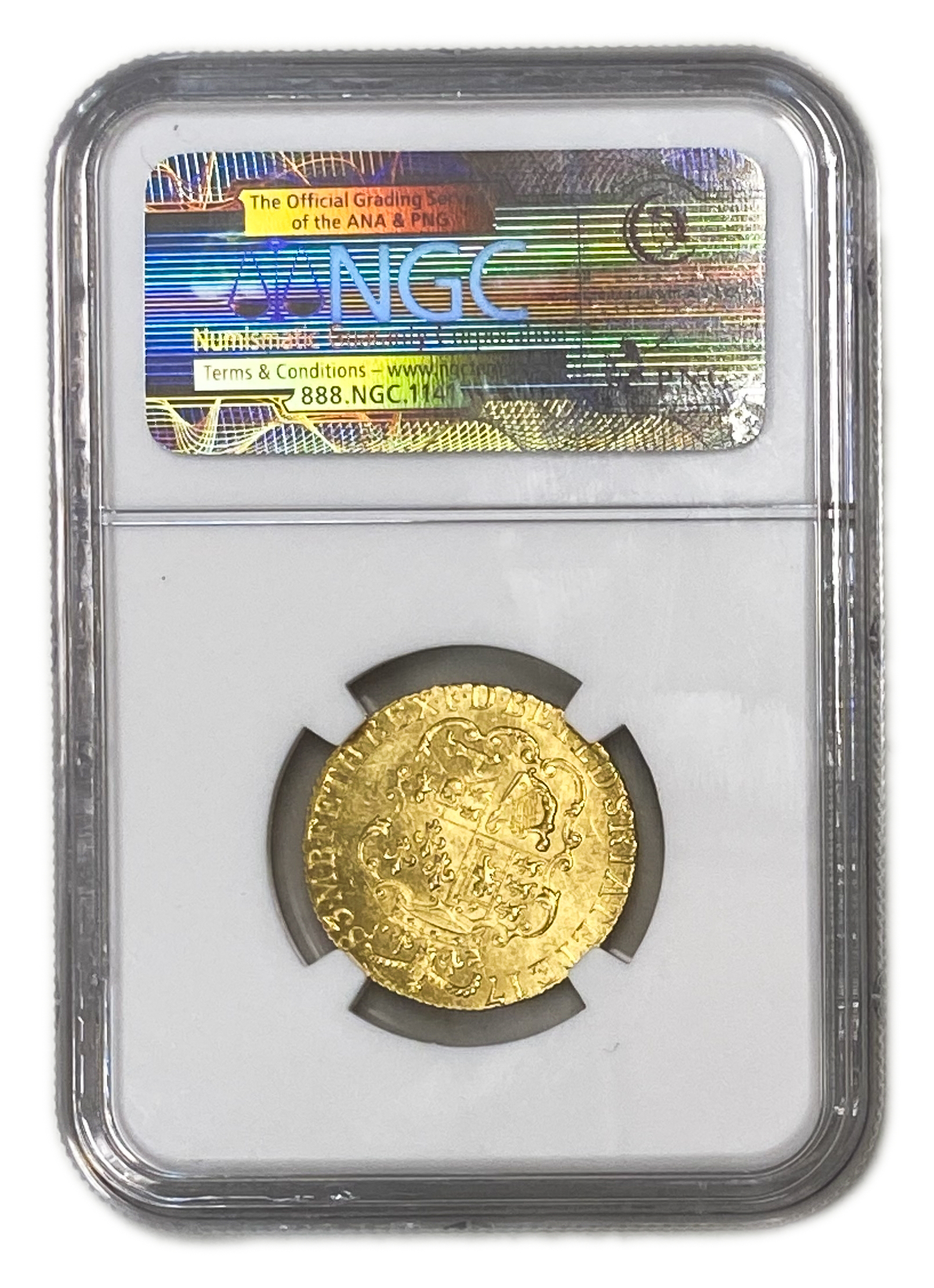 Great Britain / United Kingdom - 1 Guinea 1783 - NGC MS 62 - George III - Gold 916, 8.4g, 25mm - 1 3