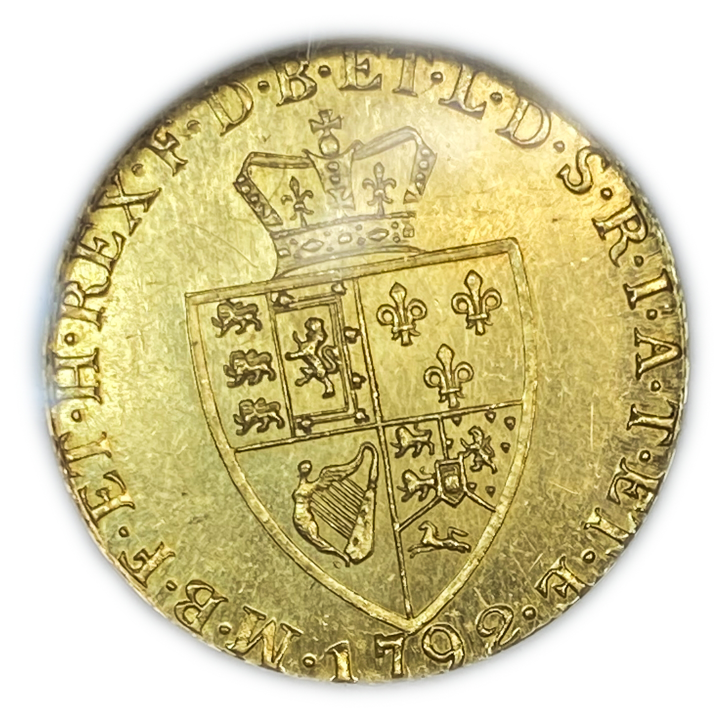 Great Britain / United Kingdom - 1 Guinea 1792 - NGC MS 62 - George III - Gold 916, 8.4g, 25mm - 1 1