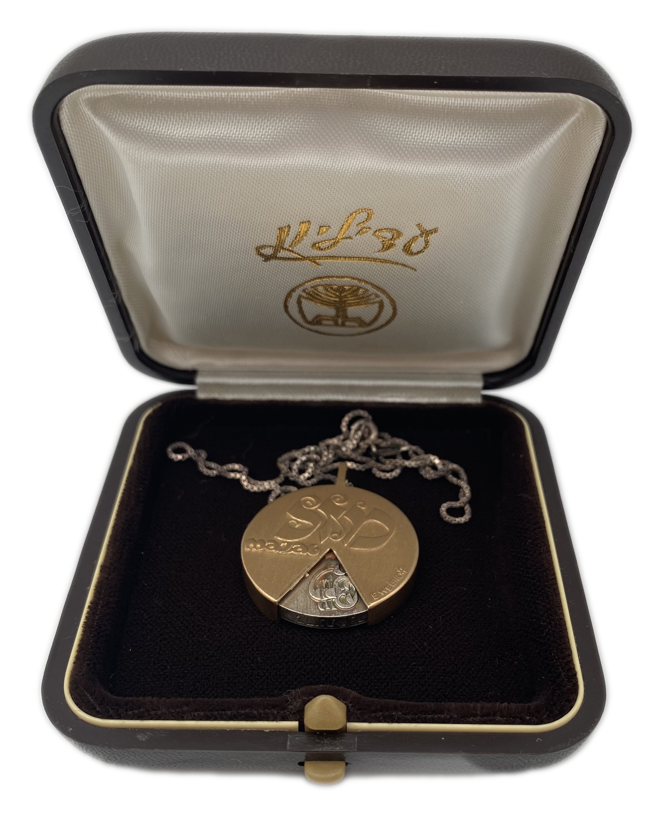 Israel - "Lucky" Pendant, Made of Silver and Gold - 1 2