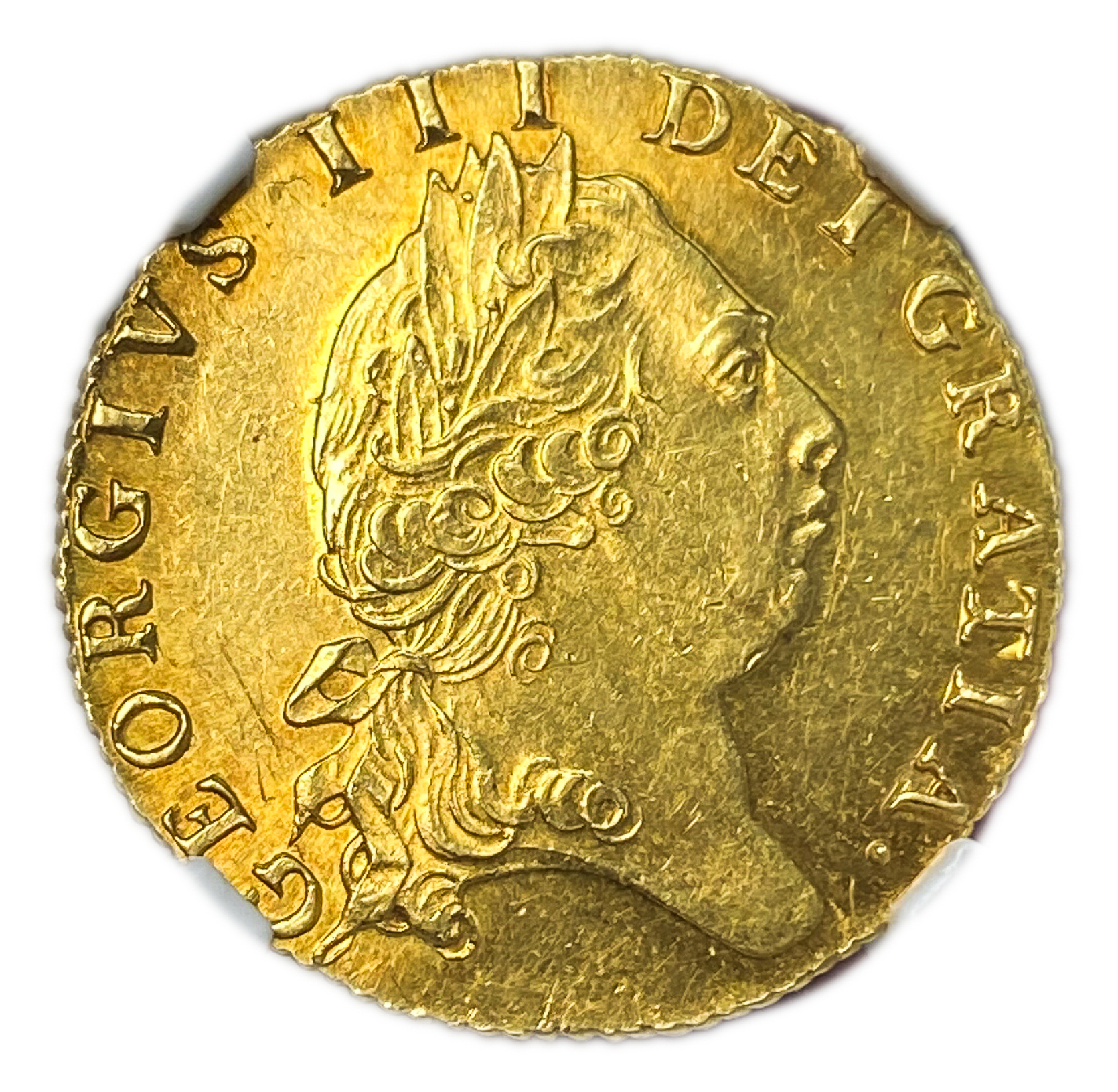 Great Britain / United Kingdom - 1 Guinea 1796 - NGC MS 63 - George III - Gold 916, 8.4g, 25mm - 1 0