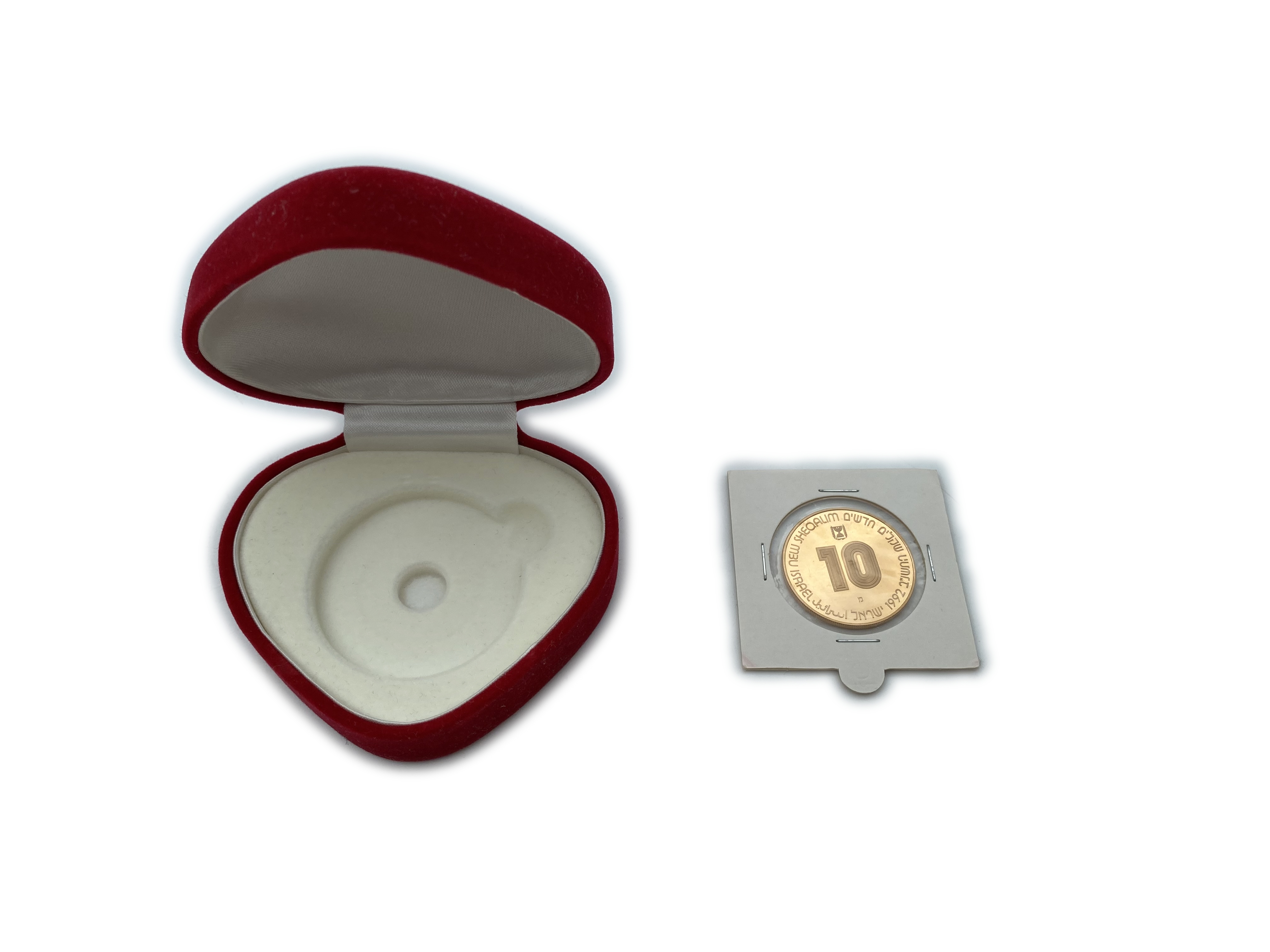 Israel - 10 shekels 1992 - 900 gold, 17.28g, 30mm - UNC - 1 2