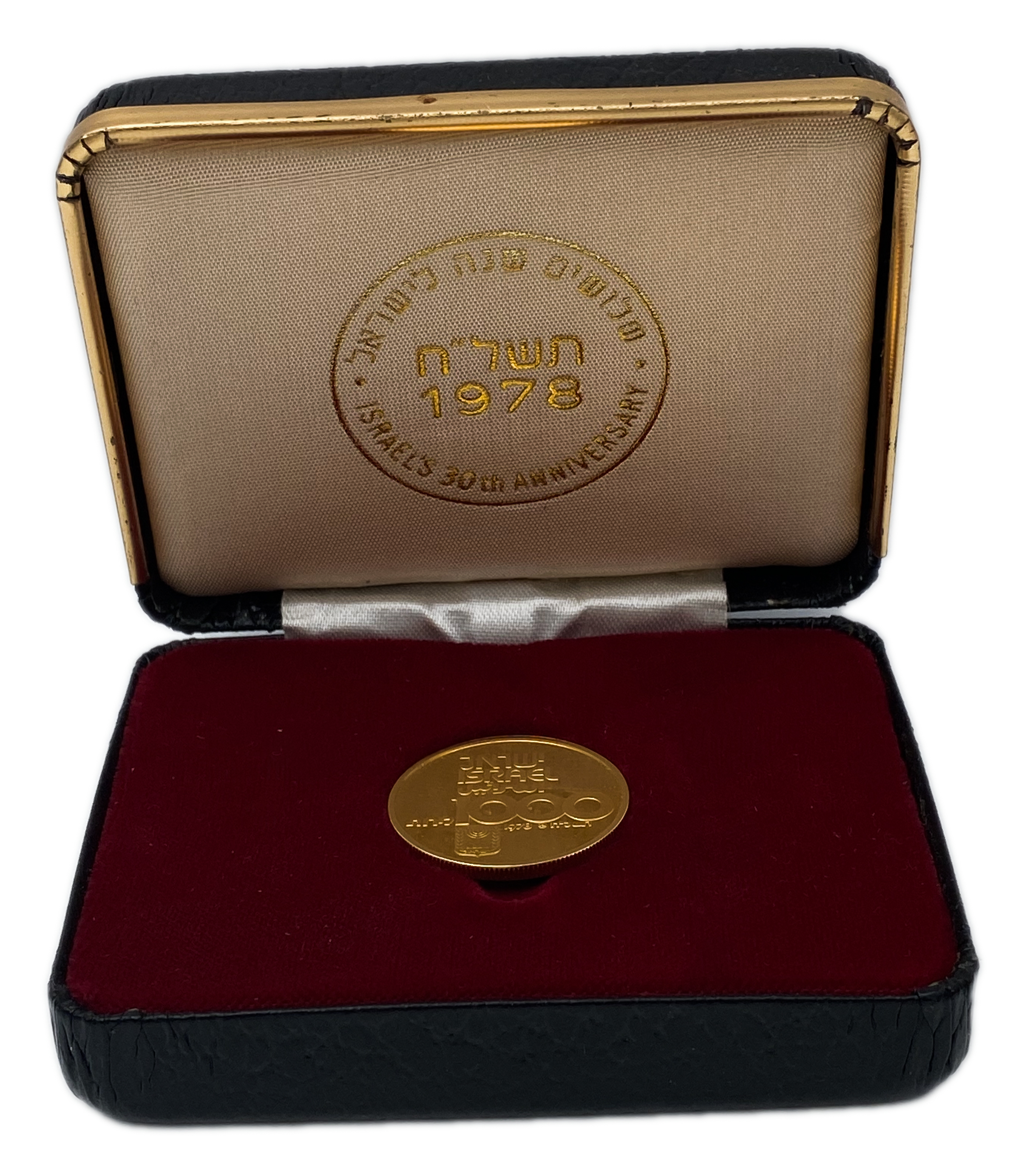 Israel - 1000 Lirot 1978 - "Union of People and its Land" - Gold 900, 12g, 25mm - 1 2