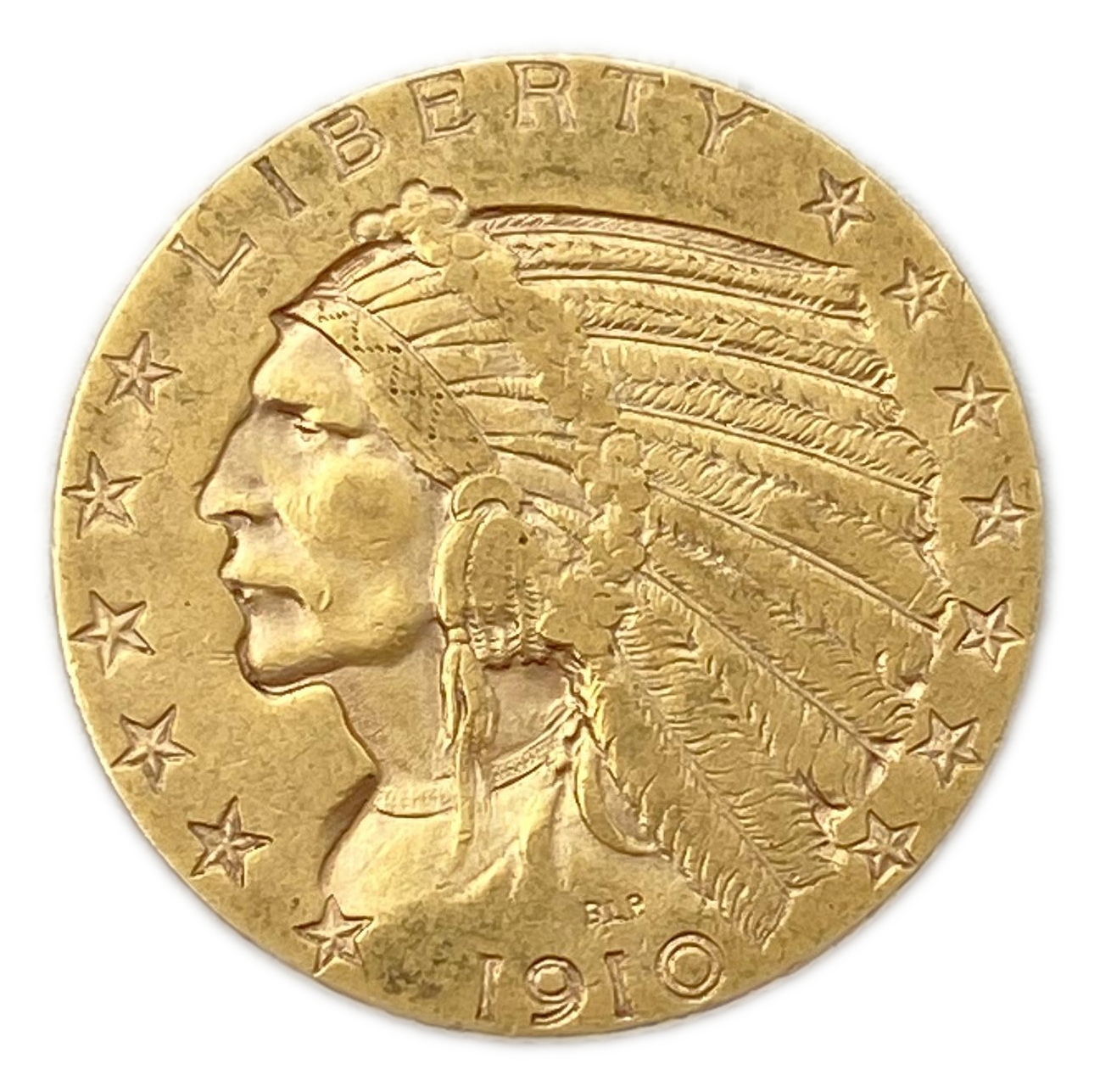 USA - 5 Dollars 1910 - Indian Head - Gold 900, 8.35g, 21.6mm - 1 0
