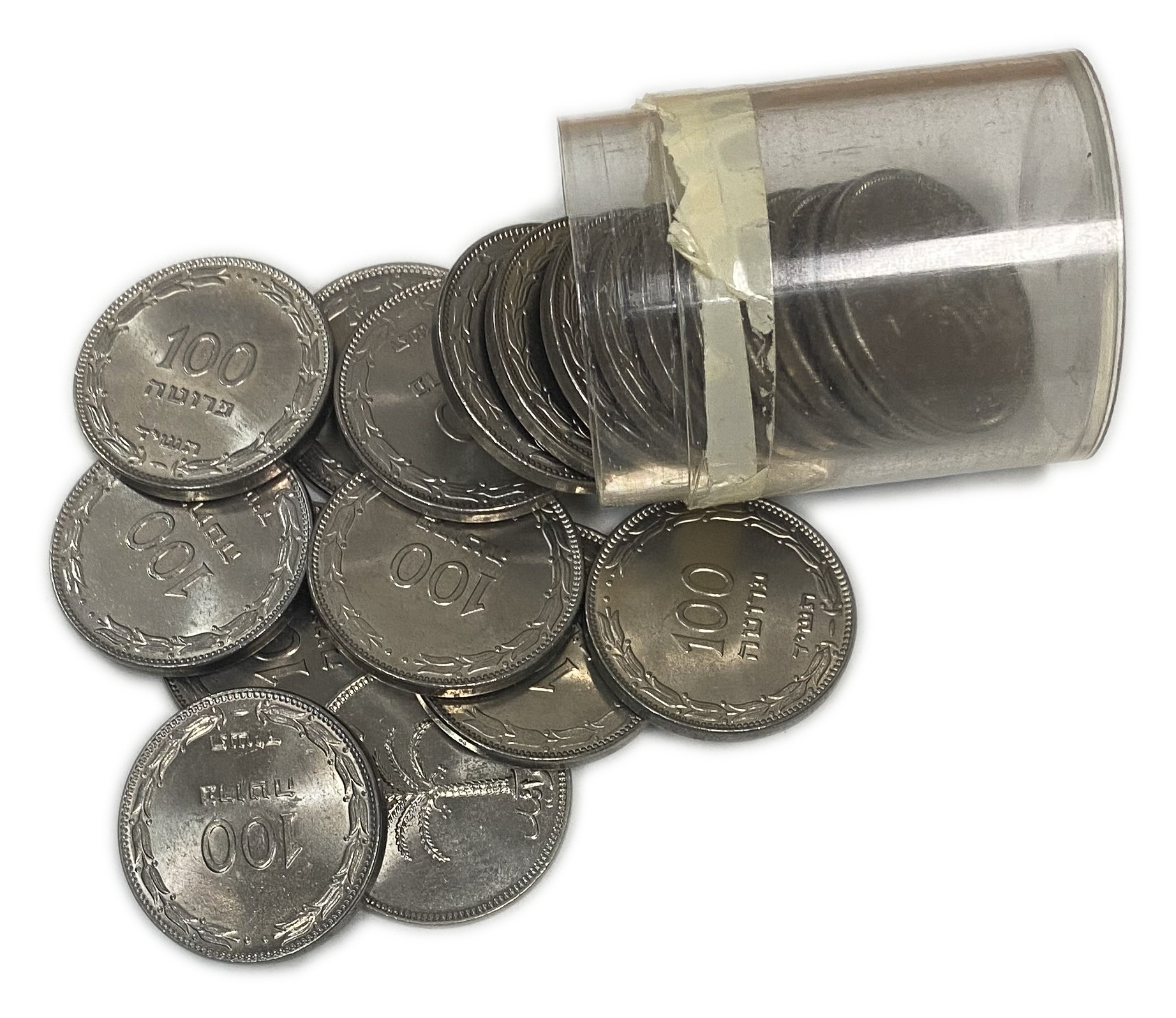 Israel - Lot of 20 Coins of 100 Pruta 1949 - UNC - 1 0