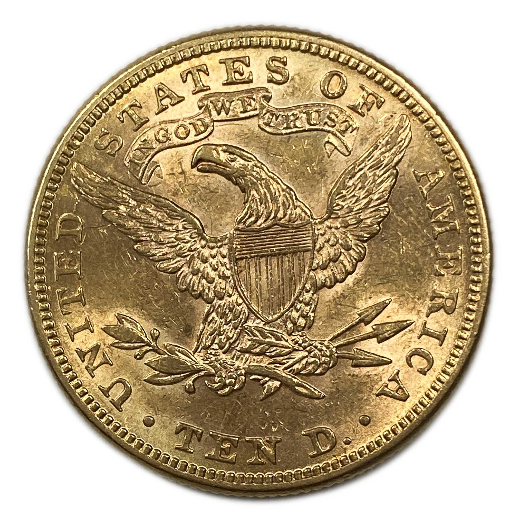 USA - 10 Dollars 1884 - Coronet Head - With motto - Gold 900, 16.71g, 27mm - 1 1