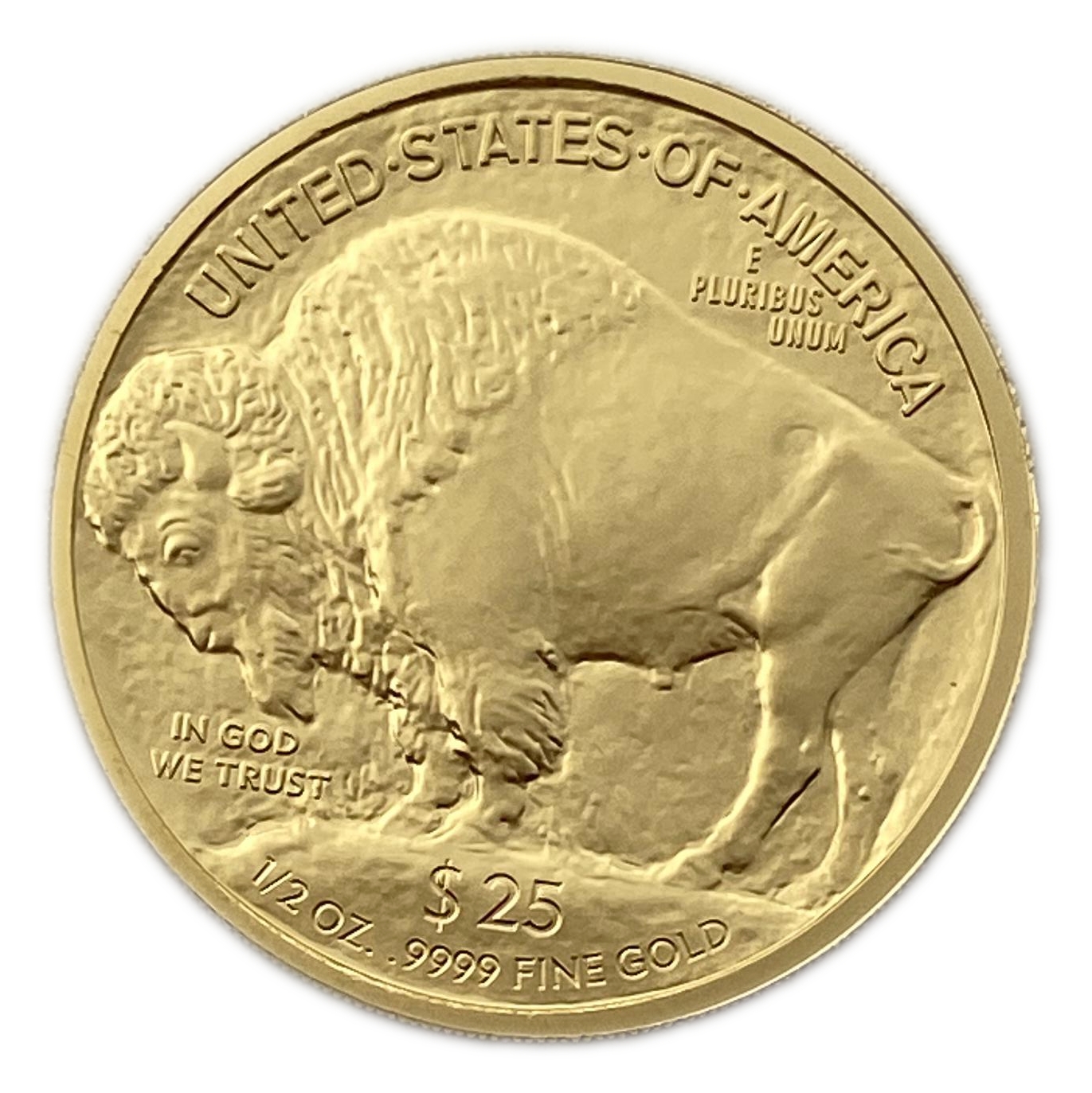 USA - 25 Dollars 2008 W - "American Buffalo" Gold Bullion Coinage - Gold 999, 15.554g, 27mm - 1 1