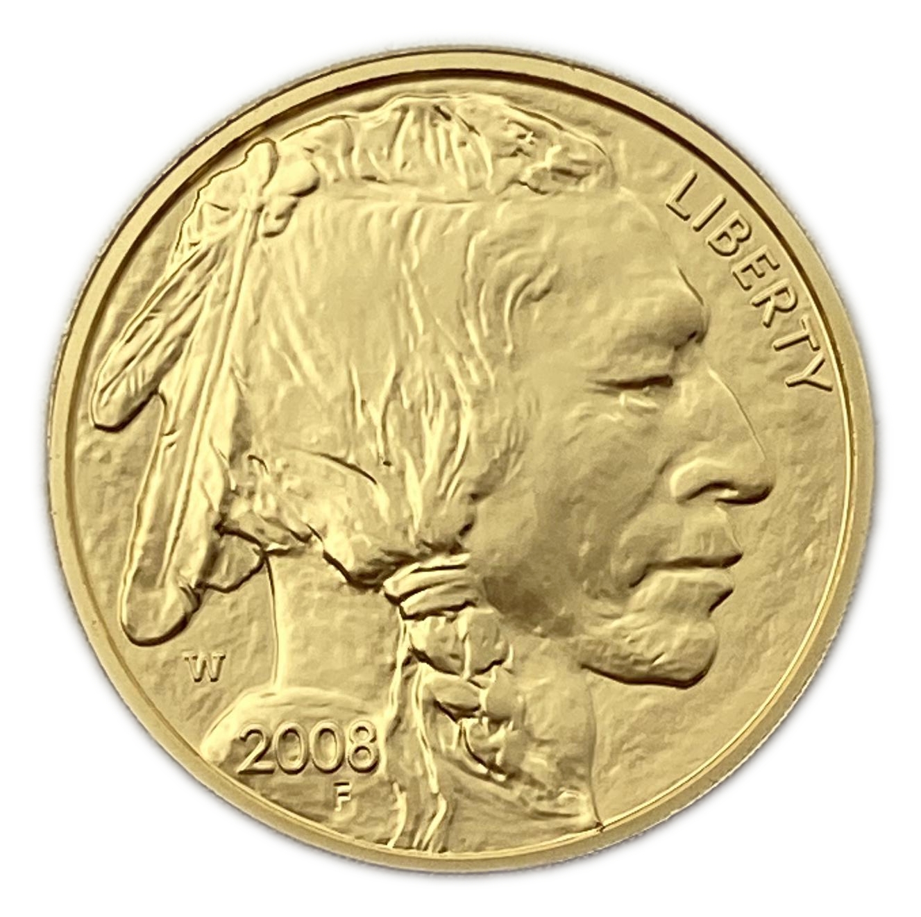 USA - 25 Dollars 2008 W - "American Buffalo" Gold Bullion Coinage - Gold 999, 15.554g, 27mm - 1 0