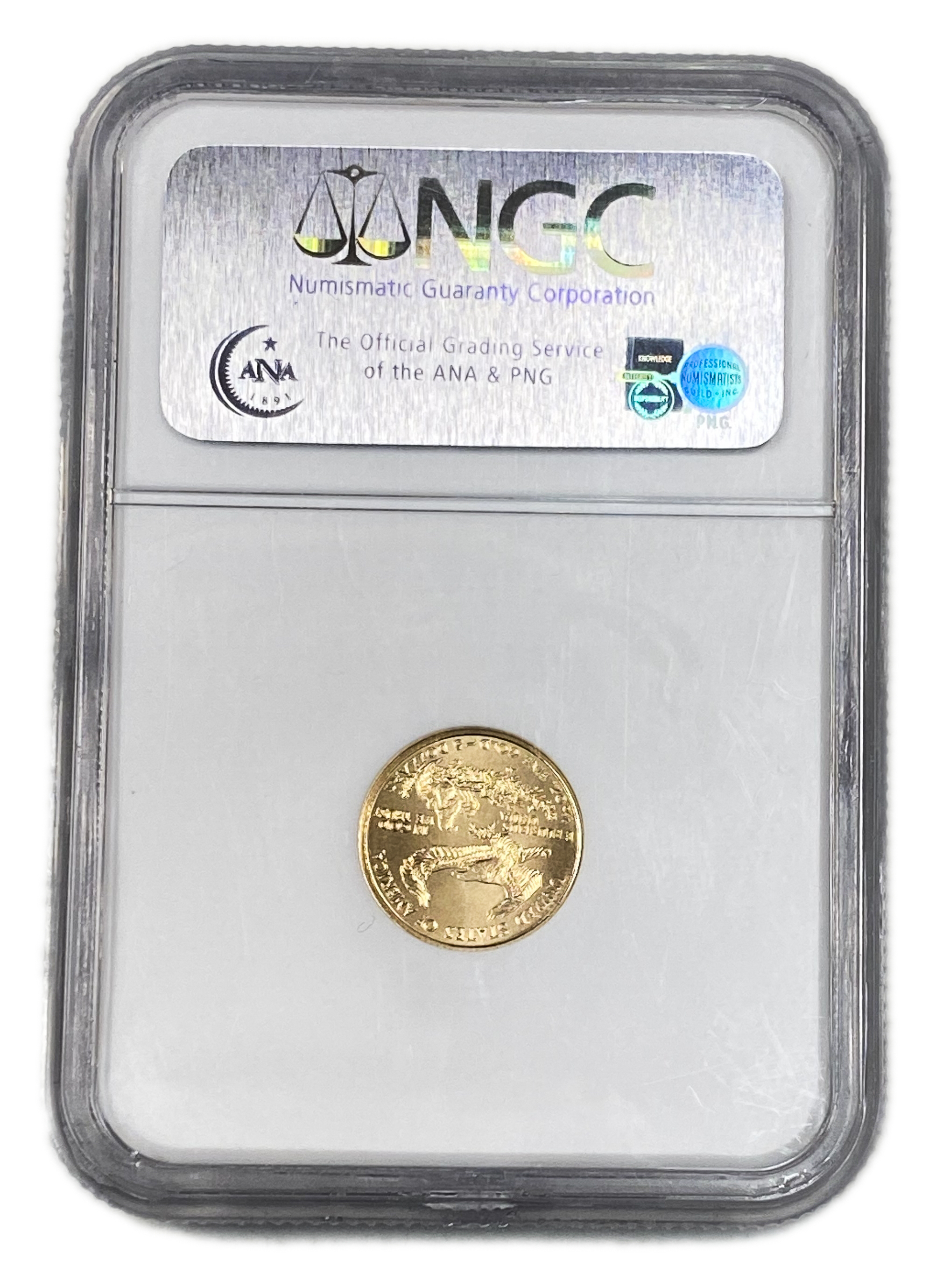 USA - 5 Dollars 2007 - "American Gold Eagle" Bullion Coinage - NGC MS 69 - Gold 917, 3.39g, 16.5mm - 1 3