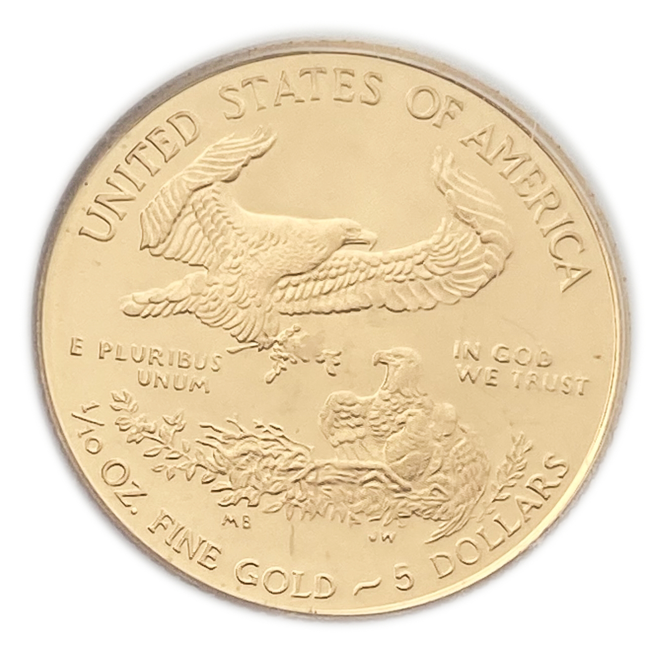 USA - 5 Dollars 2010 - "American Gold Eagle" Bullion Coinage - PCGS PR 69 DCAM - Gold 917, 3.39g, 16.5mm - 1 1