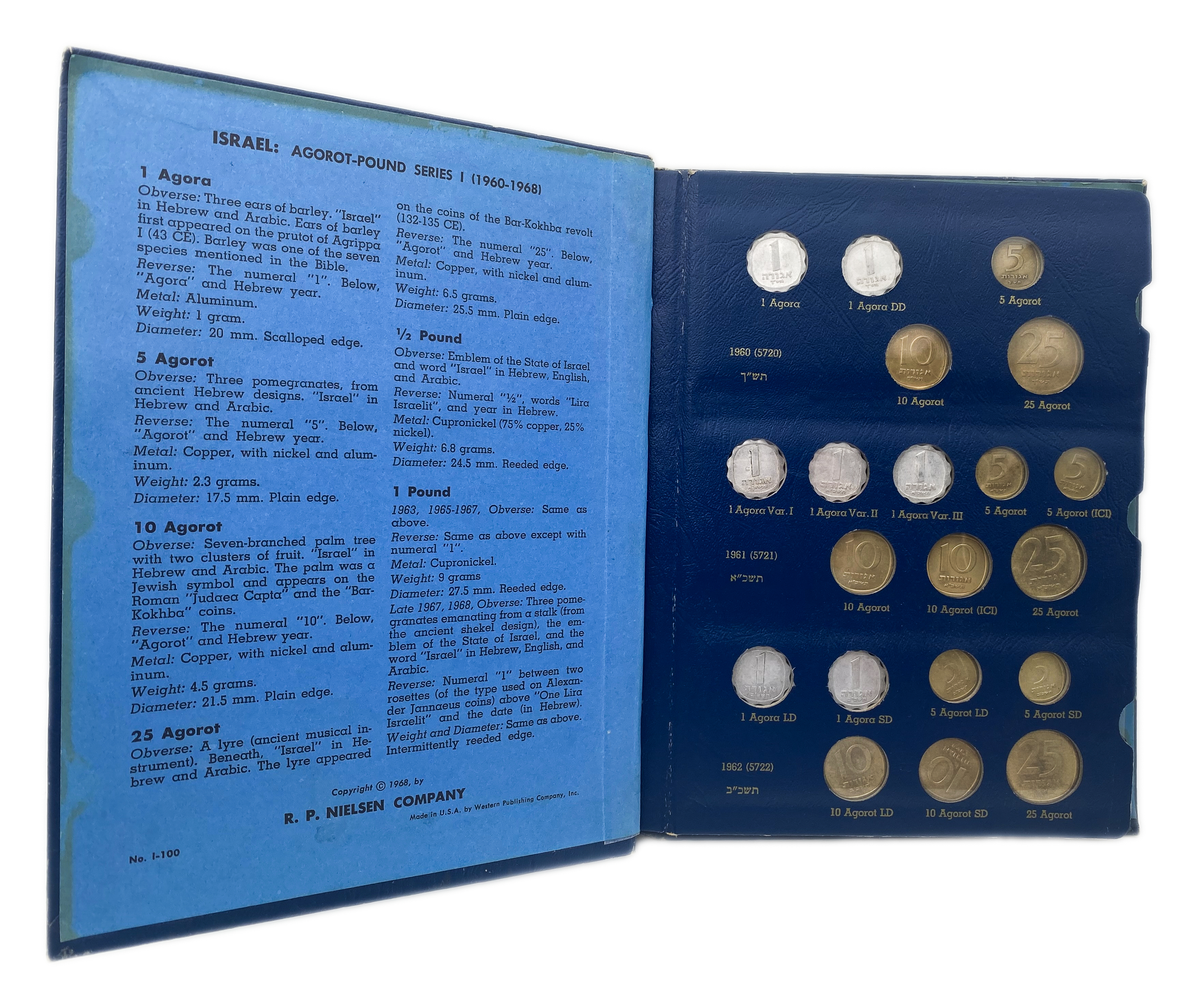 Israel - A Coins Album of the Agorah - Lira Period, of Years 1960-1968, Full of Different Coins - 1 2