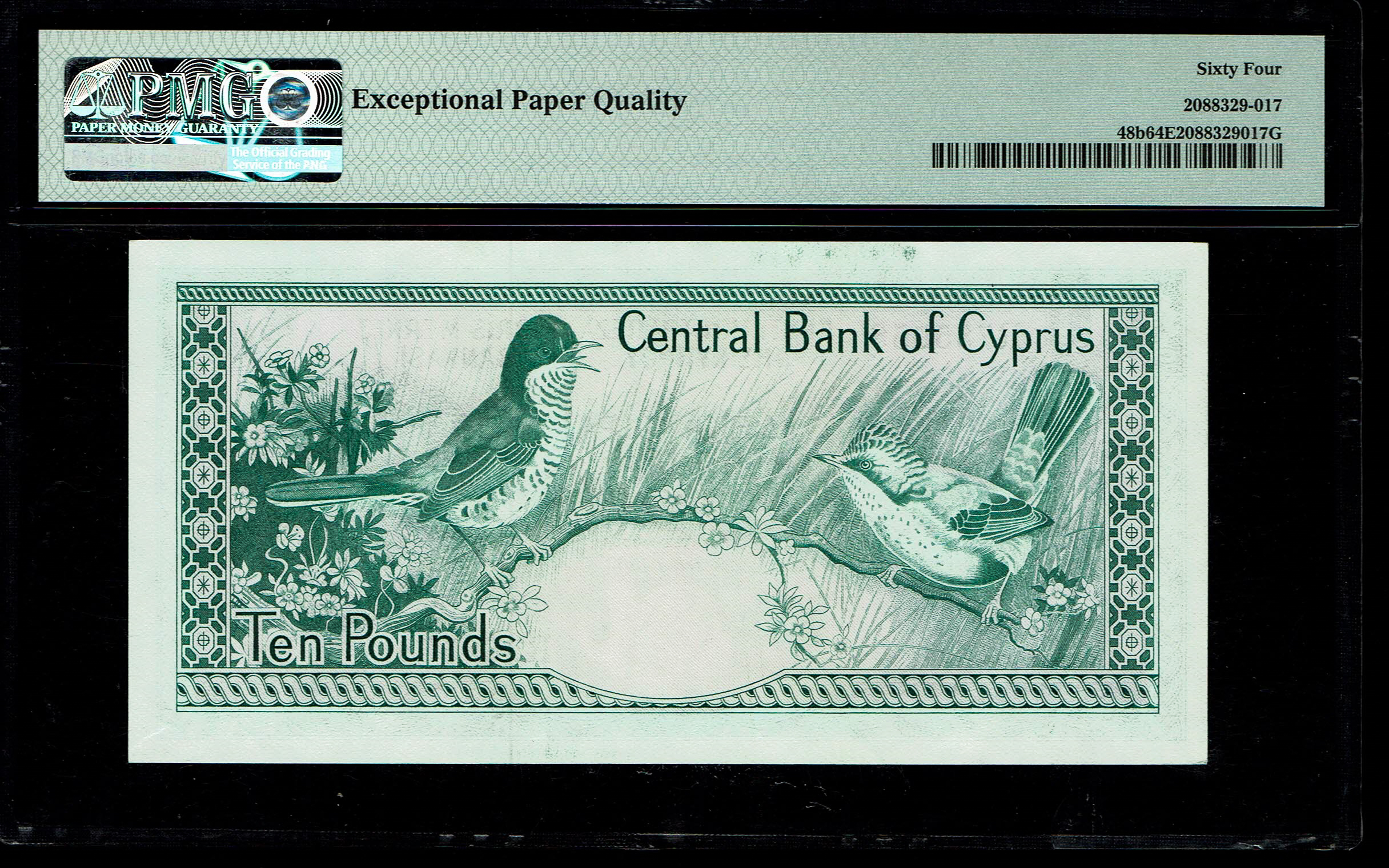 Cyprus - 10 Pounds 1980-1985 - PMG 64 EPQ - 1 1