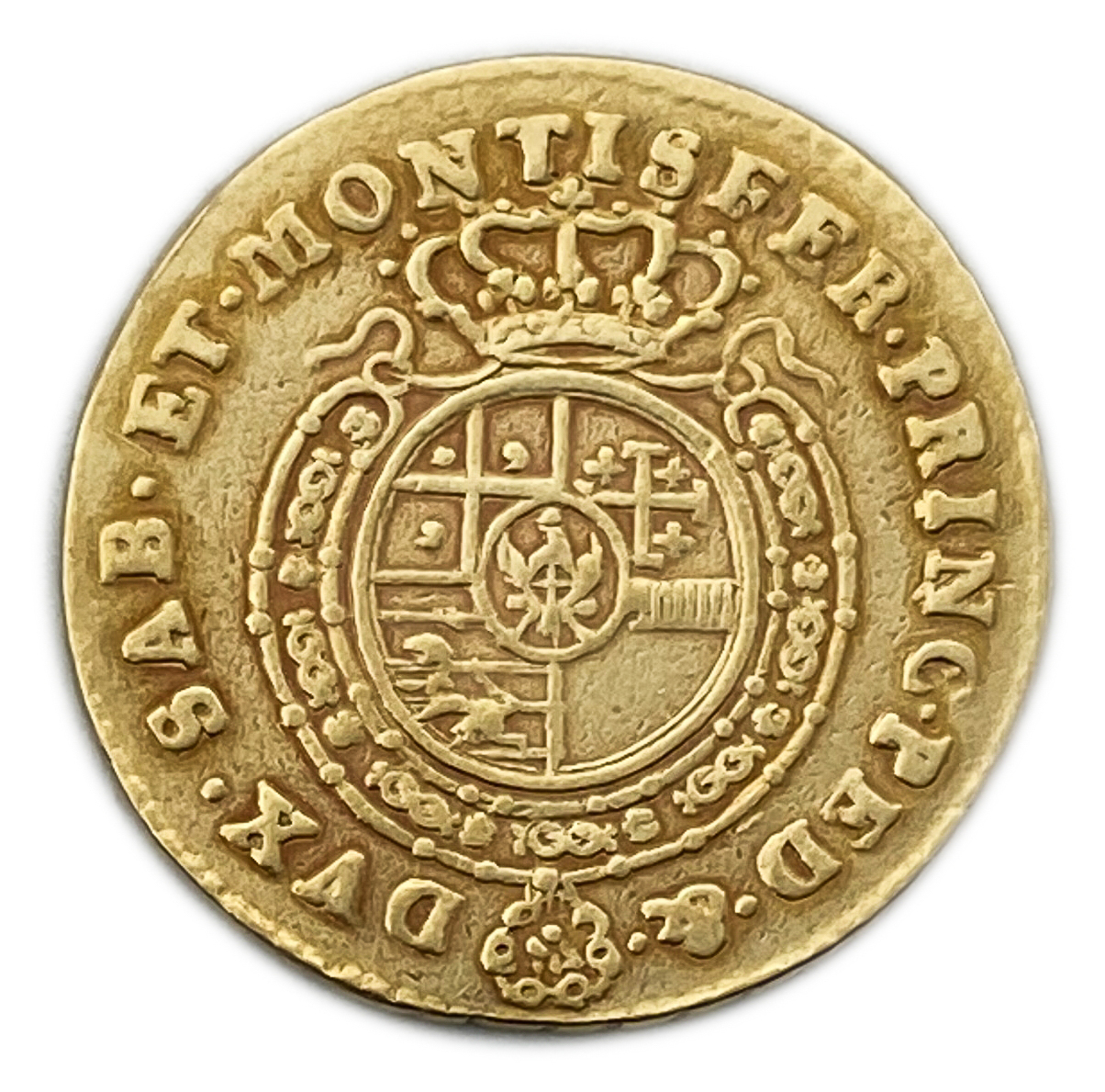 Italy - 1/2 Doppia 1765 - Sardinia - Charles Emmanuel III - Gold 905, 4.76g, 22mm - 1 1