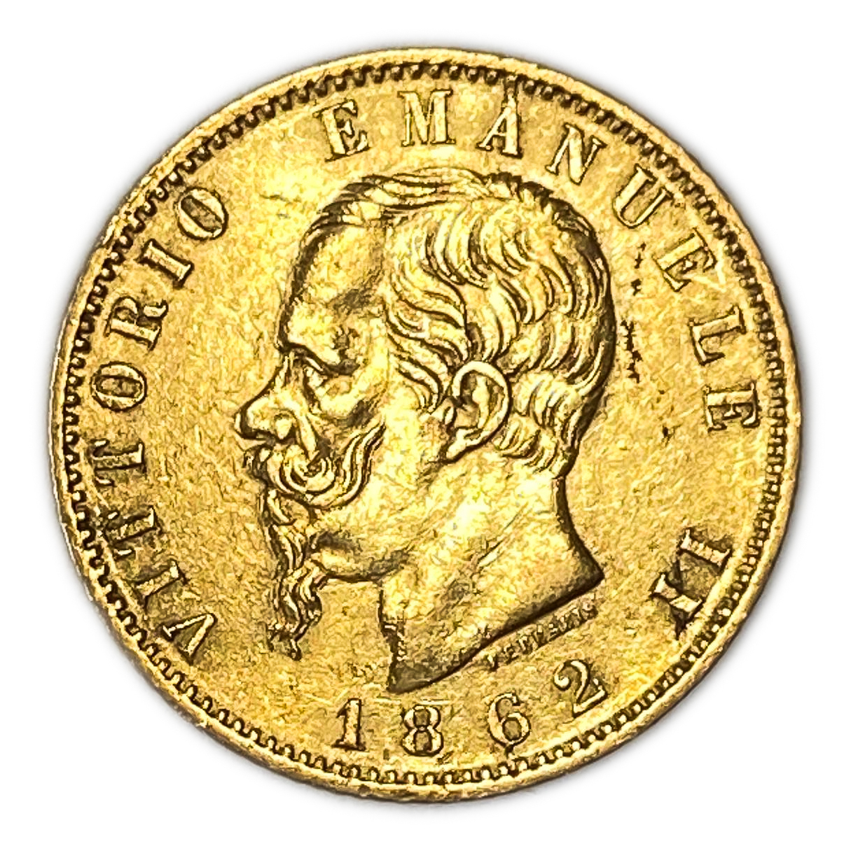 Italy - 20 Lire 1862 - Victor Emmanuel II - Gold 900, 6.45g, 21mm - 1 0